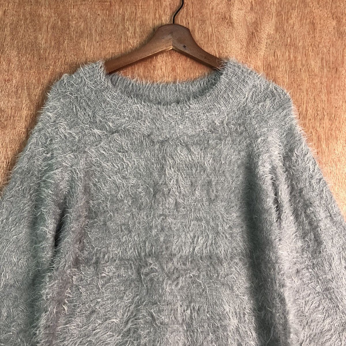 Homespun Knitwear Japan Grey Mohair Baggy Knitwear Size US M / EU 48-50 / 2 - 2 Thumbnail