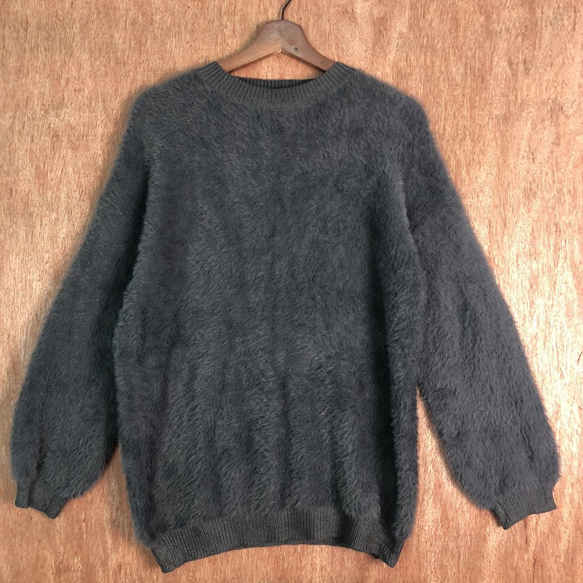 Homespun Knitwear Japan Mohair Blank Grey Knitwear Size US M / EU 48-50 / 2 - 3 Thumbnail