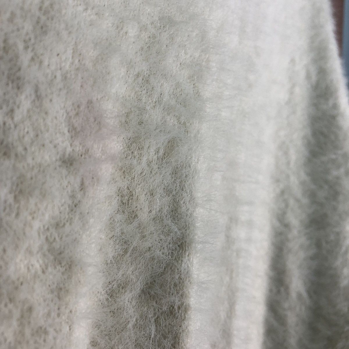 Homespun Knitwear Earth Music & ecology White Mohair Fur Shaggy Knitwear Size US L / EU 52-54 / 3 - 8 Thumbnail