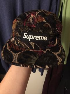 Supreme Supreme Painted Floral Camp Cap Olive | Grailed