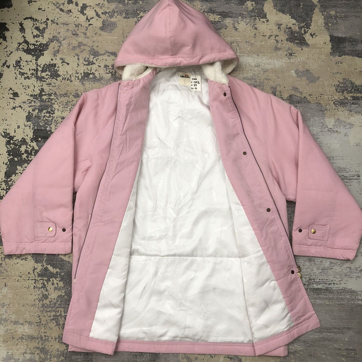 Ellesse × Vintage Y200. VTG ELLESSE FLEECE PARKA JACKET Size US L / EU 52-54 / 3 - 4 Thumbnail