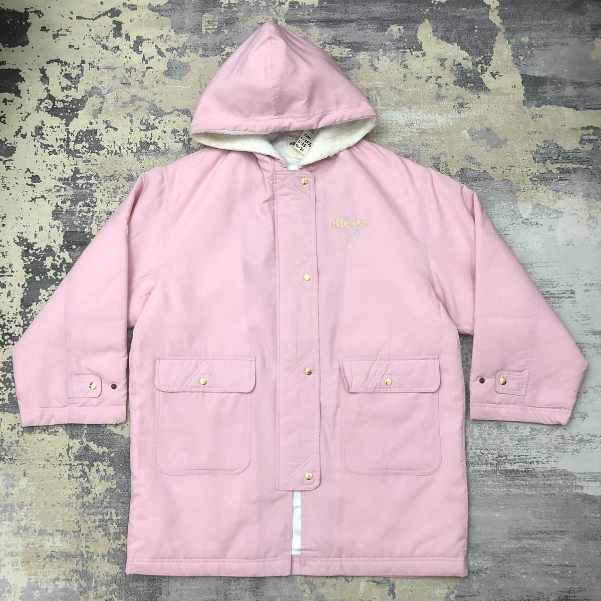 Ellesse × Vintage Y200. VTG ELLESSE FLEECE PARKA JACKET Size US L / EU 52-54 / 3 - 2 Thumbnail