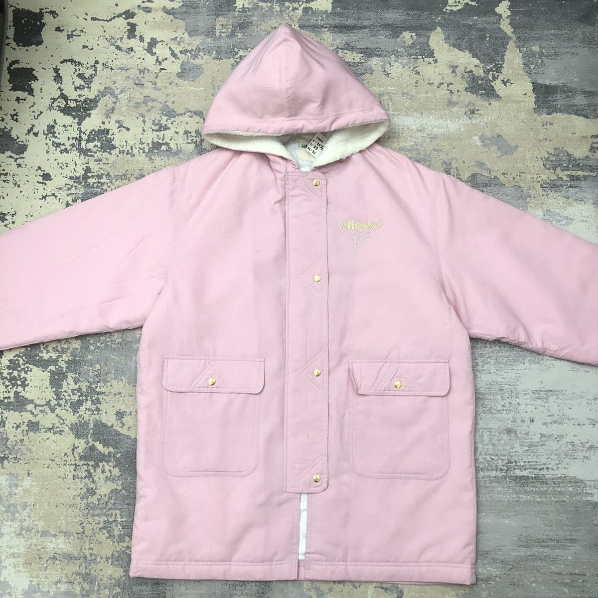 Ellesse × Vintage Y200. VTG ELLESSE FLEECE PARKA JACKET Size US L / EU 52-54 / 3 - 1 Thumbnail