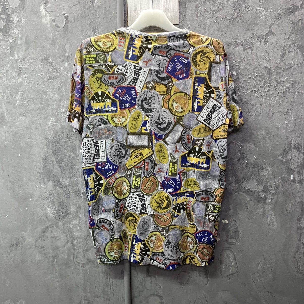 Diesel × Japanese Brand Fullprint Anarchy Diesel Crewneck Tee Size US M / EU 48-50 / 2 - 9 Thumbnail