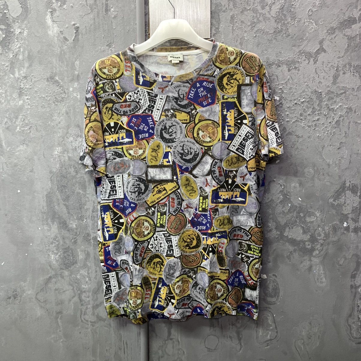 Diesel × Japanese Brand Fullprint Anarchy Diesel Crewneck Tee Size US M / EU 48-50 / 2 - 2 Thumbnail