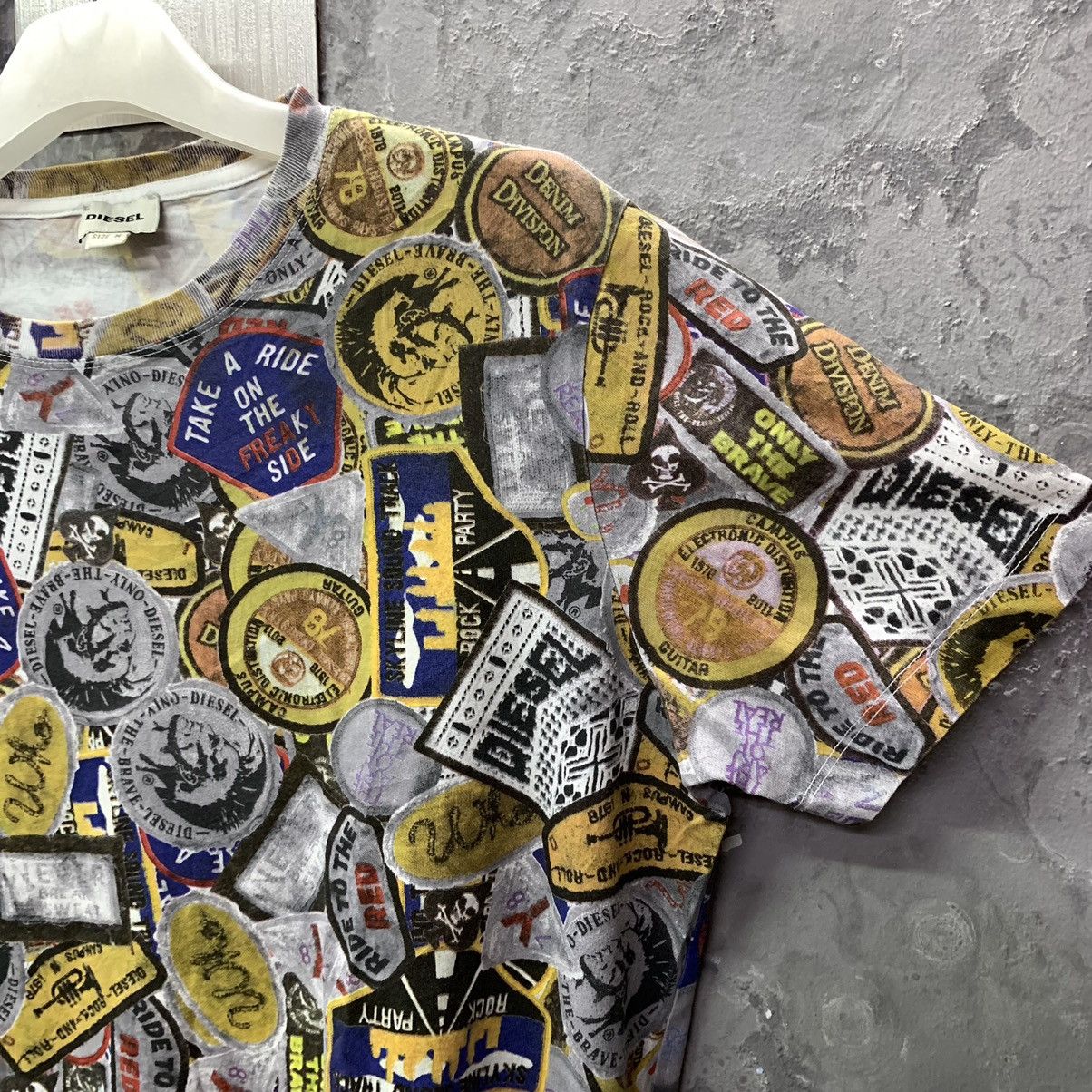Diesel × Japanese Brand Fullprint Anarchy Diesel Crewneck Tee Size US M / EU 48-50 / 2 - 5 Thumbnail