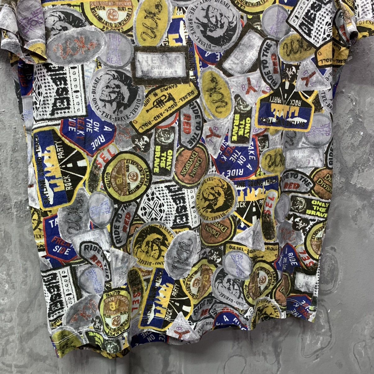 Diesel × Japanese Brand Fullprint Anarchy Diesel Crewneck Tee Size US M / EU 48-50 / 2 - 4 Thumbnail