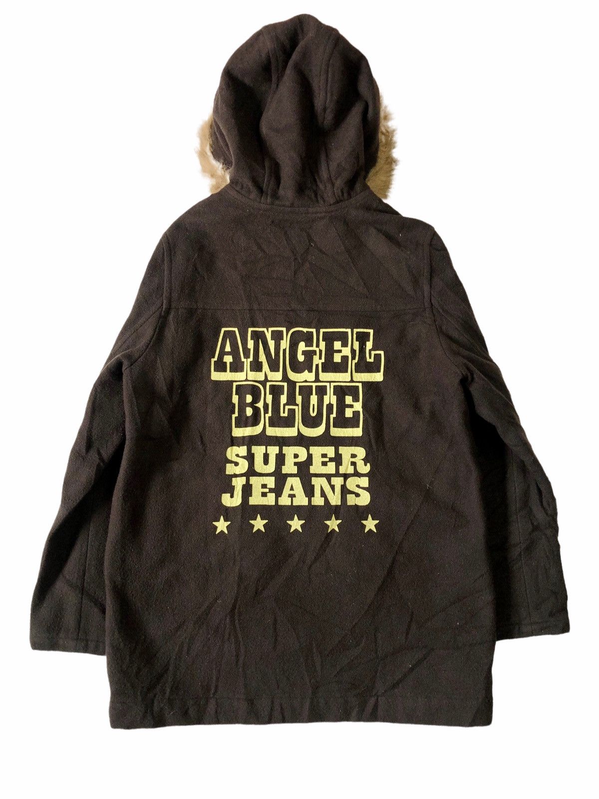Angel Blue ☠️NEEDGONE☠️1990s Angel Blue - Fur Hoodie Heavyweight Jacket Size US L / EU 52-54 / 3 - 2 Thumbnail