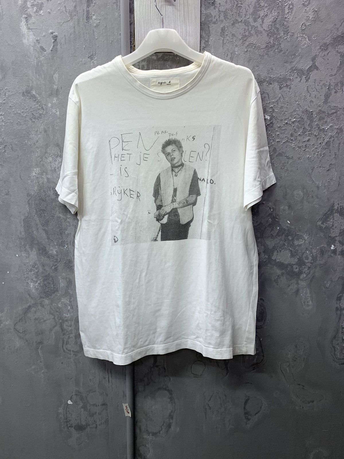 agnes b. Vintage Agnes’b X Max Natkiel Crewneck Tee Size US M / EU 48-50 / 2 - 2 Thumbnail
