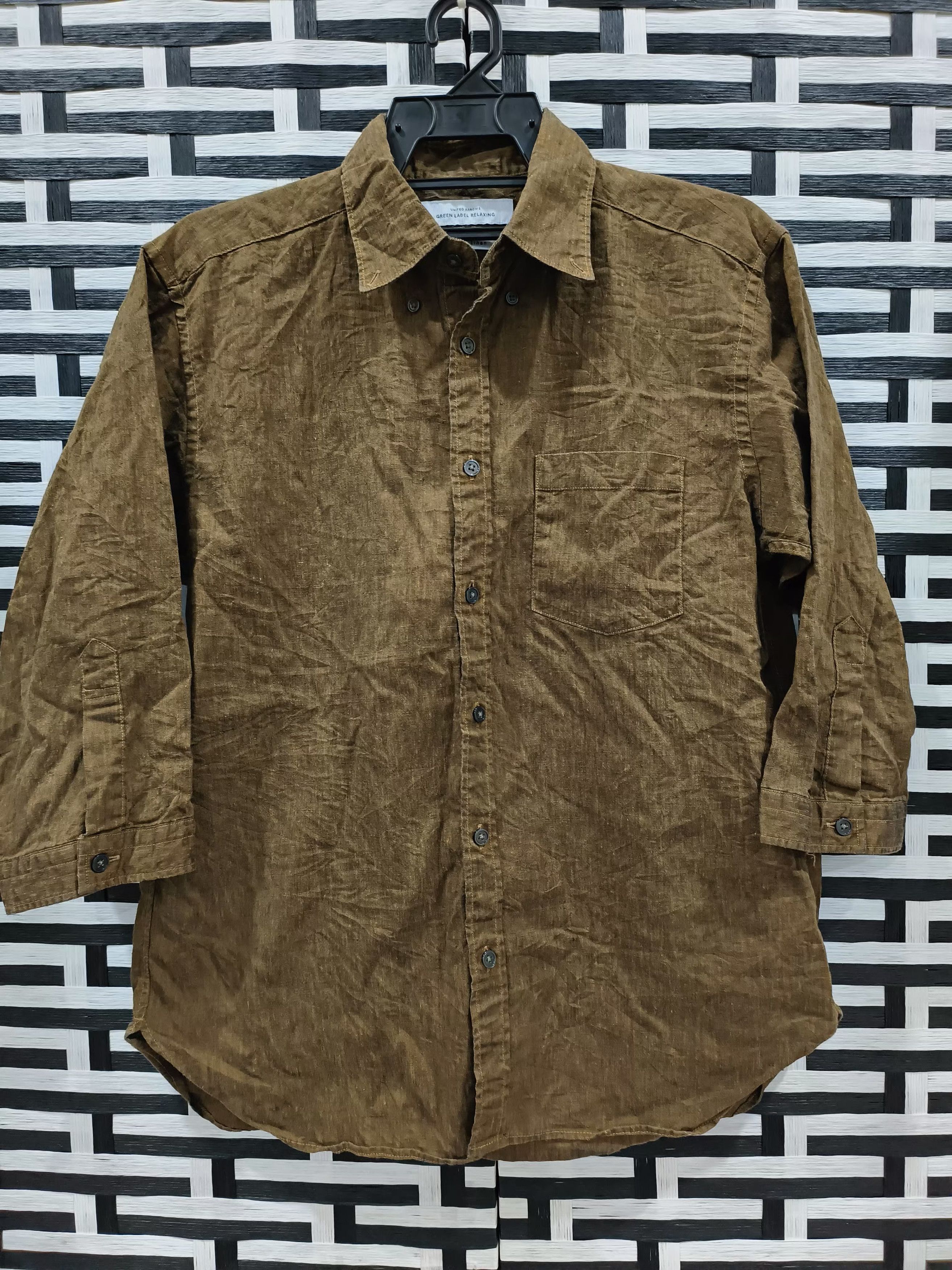 United Arrow french linen button up shirts