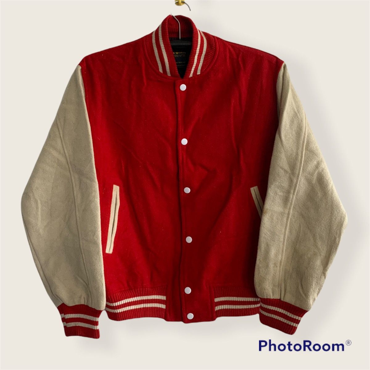 Vintage Vintage York Wool Varsity Jacket Size US L / EU 52-54 / 3 - 1 Thumbnail