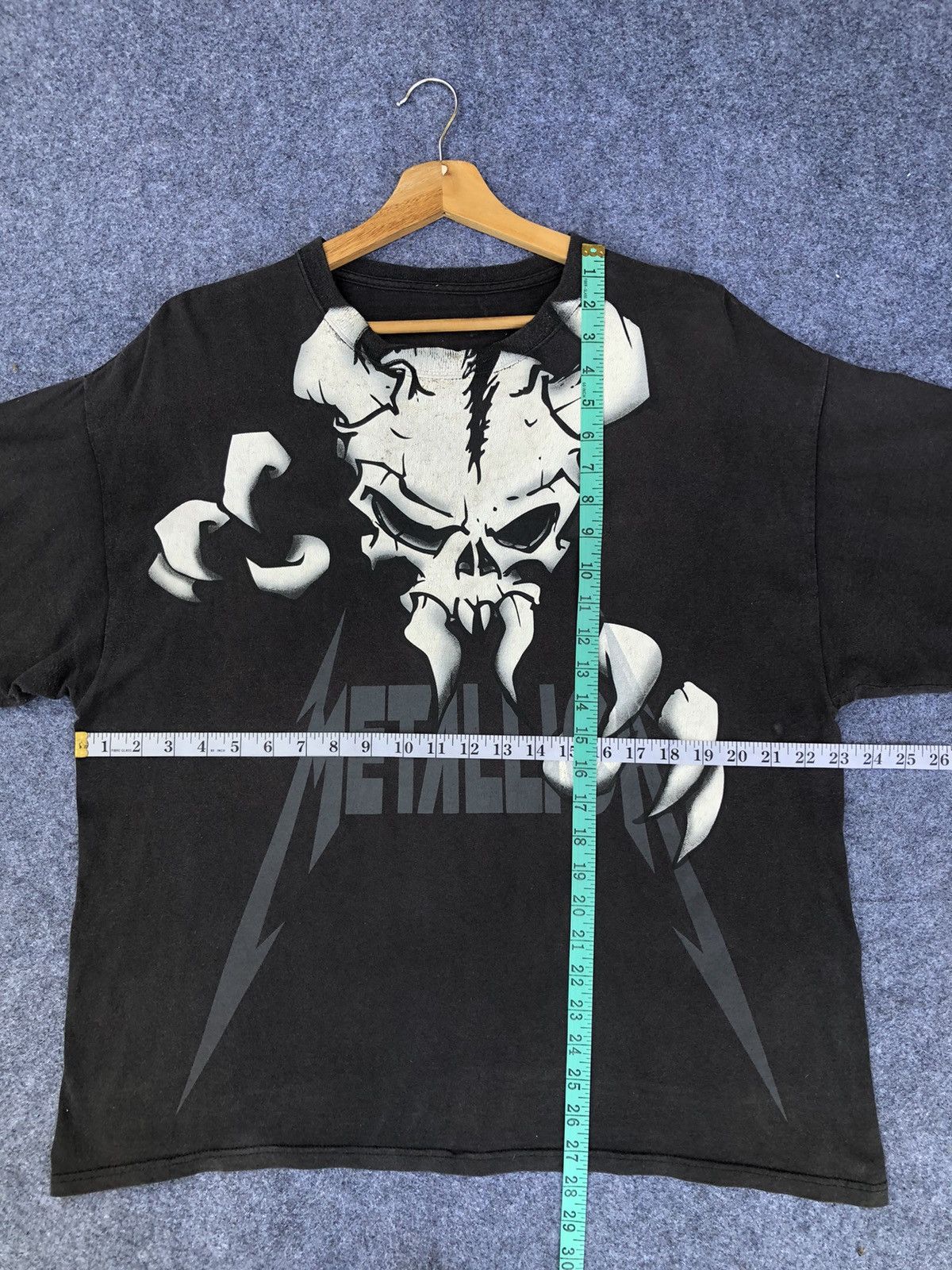 Band Tees Last Drop🔥Rare🔥Vintage 2000 Metallica Band Sun Faded Tee Size US XL / EU 56 / 4 - 8 Thumbnail