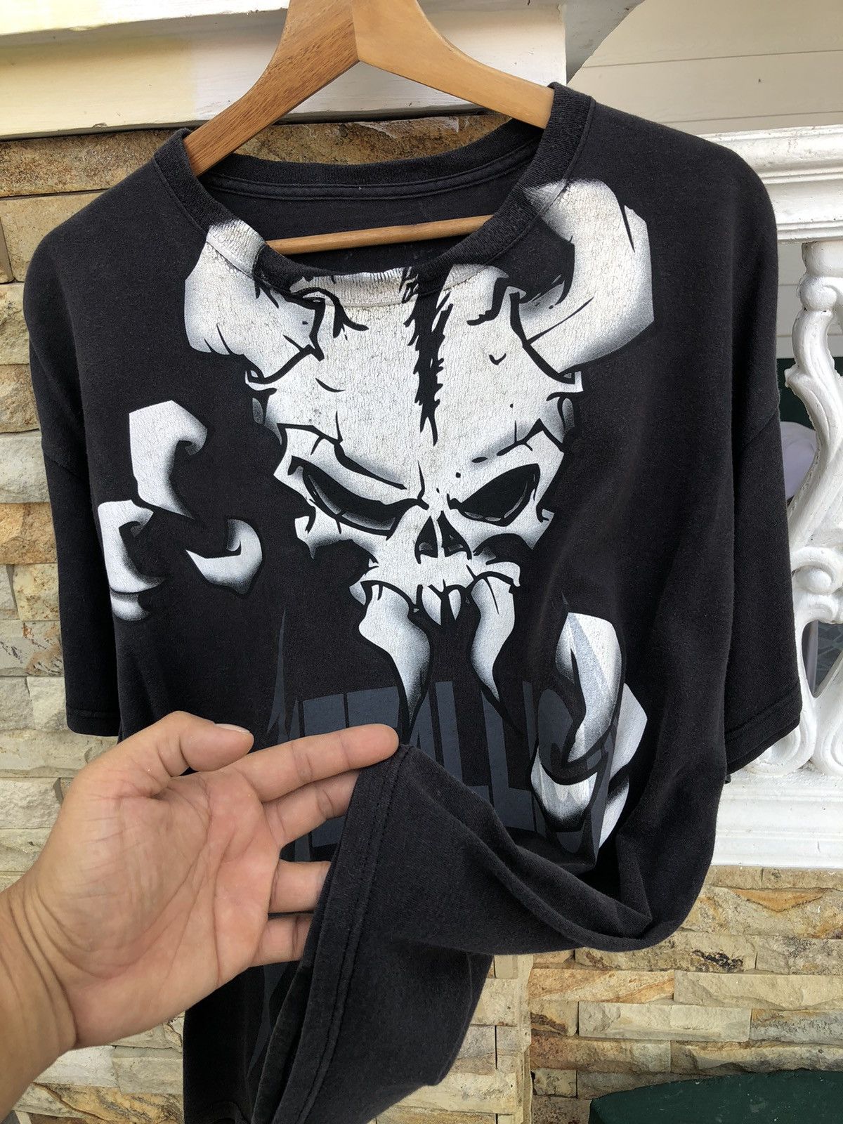 Band Tees Last Drop🔥Rare🔥Vintage 2000 Metallica Band Sun Faded Tee Size US XL / EU 56 / 4 - 6 Thumbnail