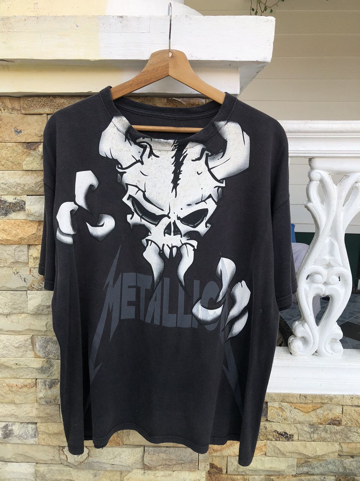 Last Drop🔥Rare🔥Vintage 2000 Metallica Band Sun Faded Tee