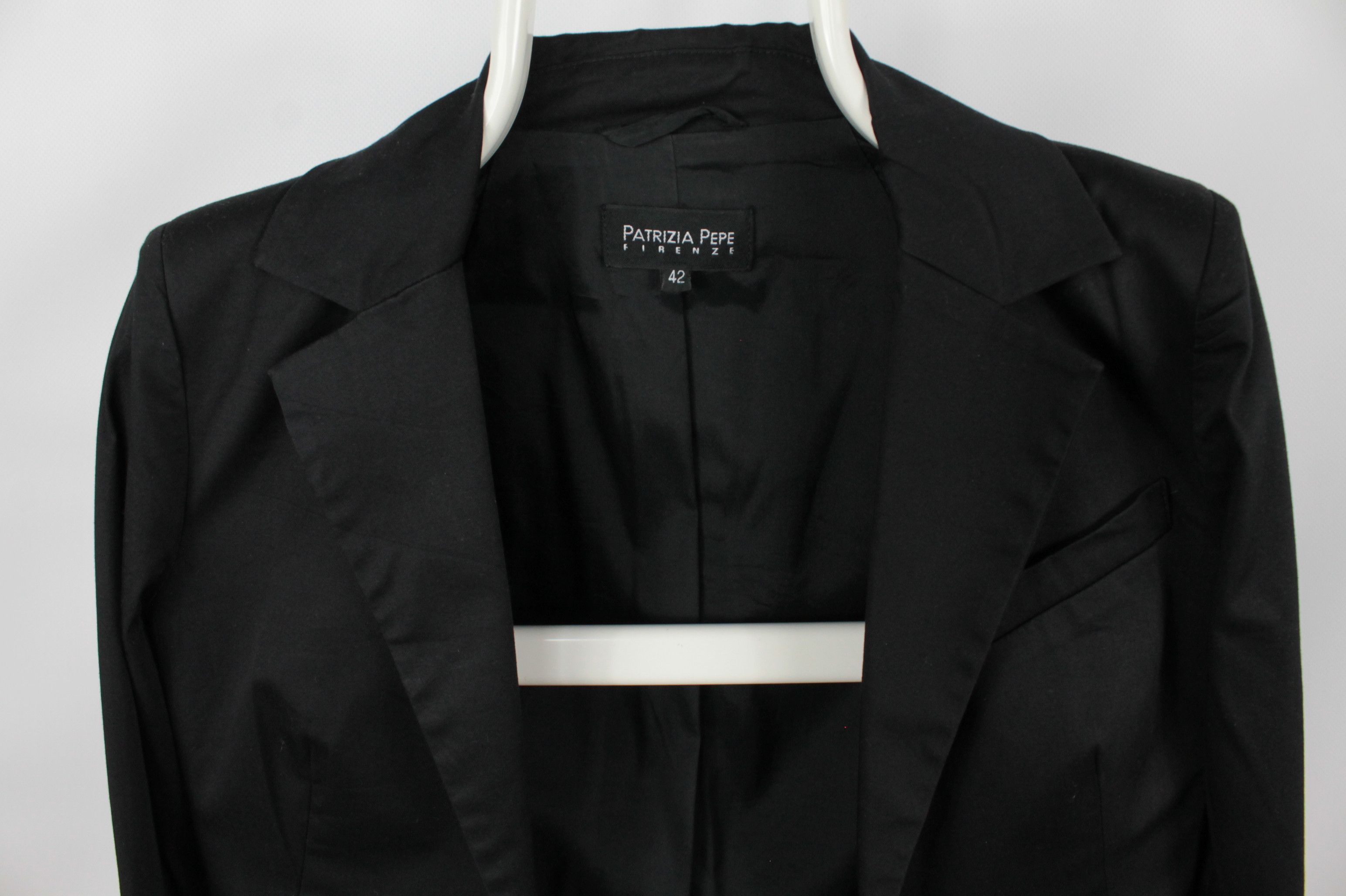 Designer × Patrizia Pepe Patrizia Pepe 3 Button Black Blazer Jacket Women's Size S / US 4 / IT 40 - 3 Thumbnail