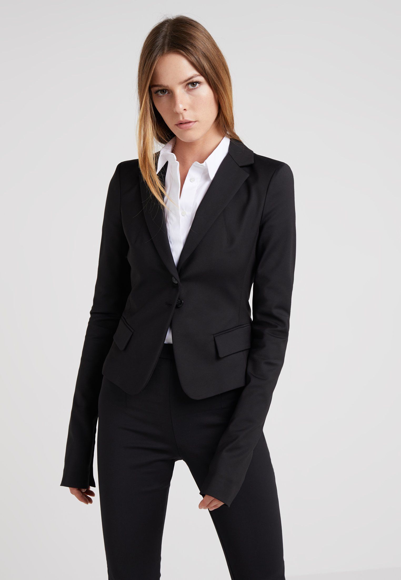 Designer × Patrizia Pepe Patrizia Pepe 3 Button Black Blazer Jacket Women's Size S / US 4 / IT 40 - 1 Thumbnail