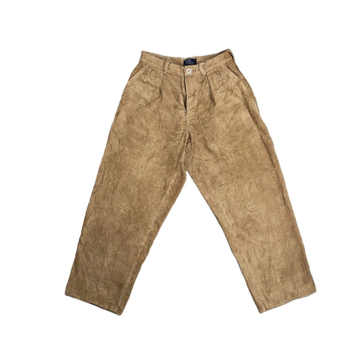 Polo Ralph Lauren Vintage 90s Polo by Ralph Lauren Pleated Baggy Corduroy Pant Size US 29 - 2 Thumbnail