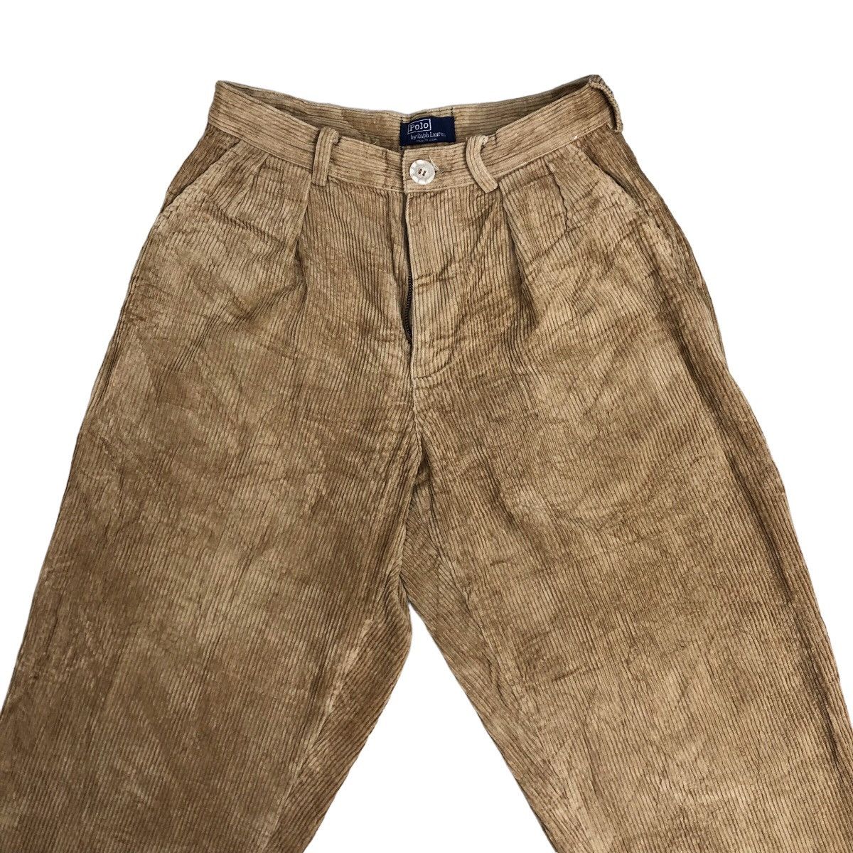 Polo Ralph Lauren Vintage 90s Polo by Ralph Lauren Pleated Baggy Corduroy Pant Size US 29 - 3 Thumbnail