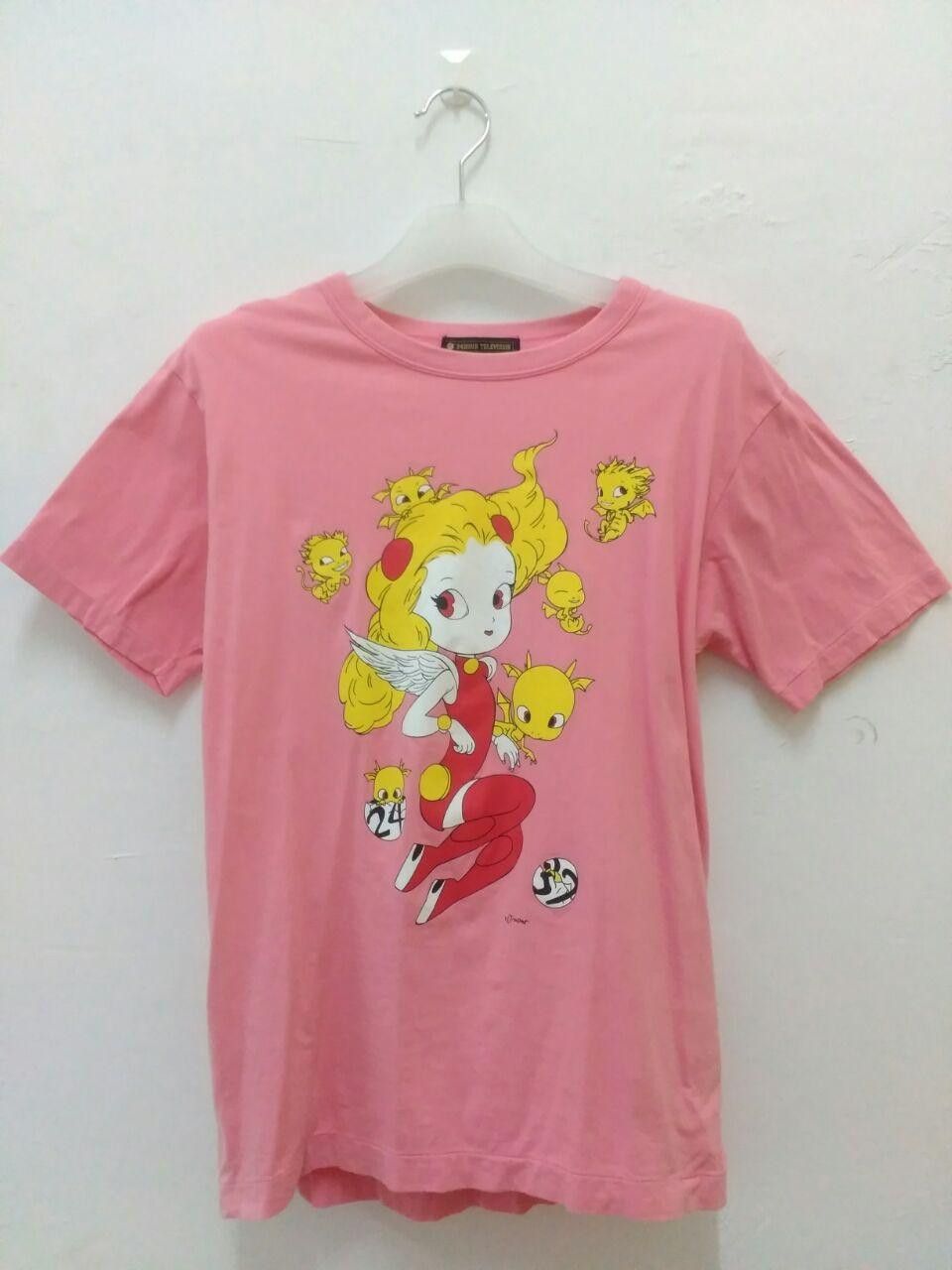 Designer × Japanese Brand × Vintage VTG 24 HOUR TELEVISION YOSHITAKA AMANO ANGEL t Size US M / EU 48-50 / 2 - 1 Thumbnail