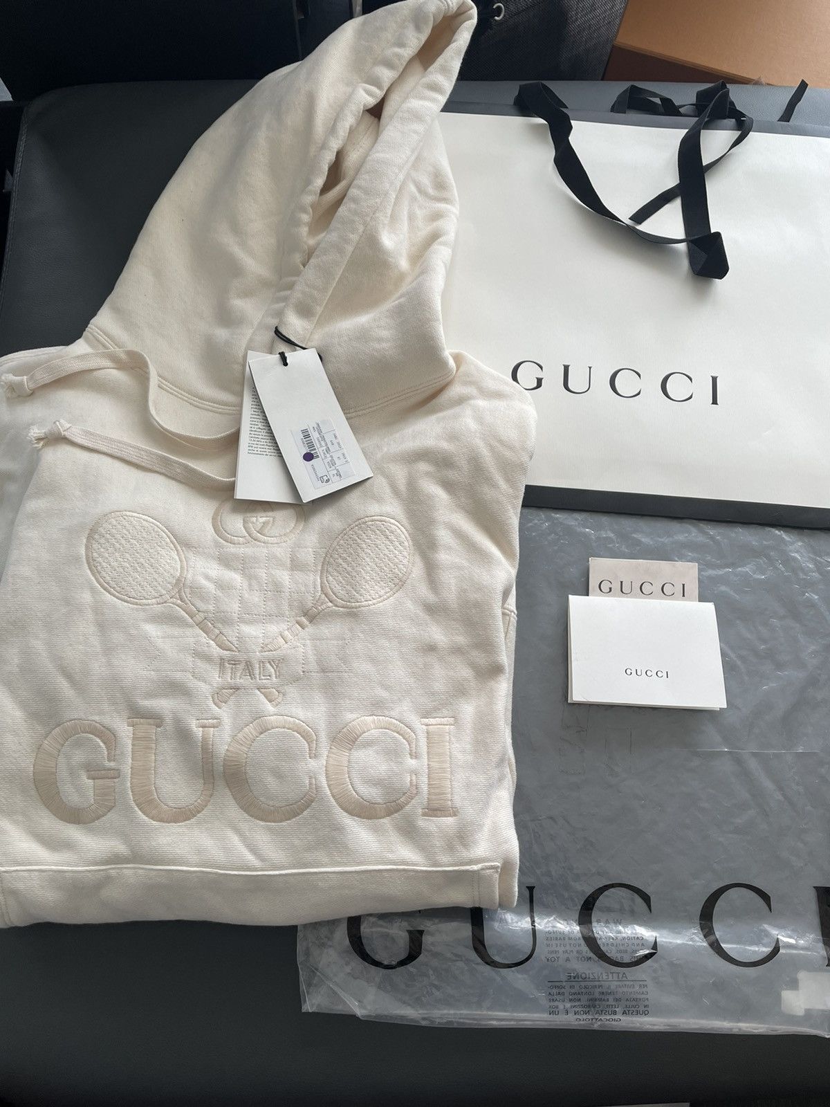 Gucci Limited Edition Super Runway Embroidery Gucci Tennis Hoodie Size US XL / EU 56 / 4 - 11 Thumbnail