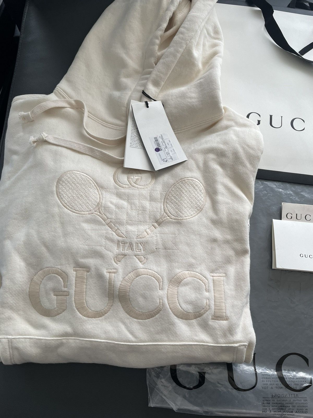 Gucci Limited Edition Super Runway Embroidery Gucci Tennis Hoodie Size US XL / EU 56 / 4 - 7 Thumbnail