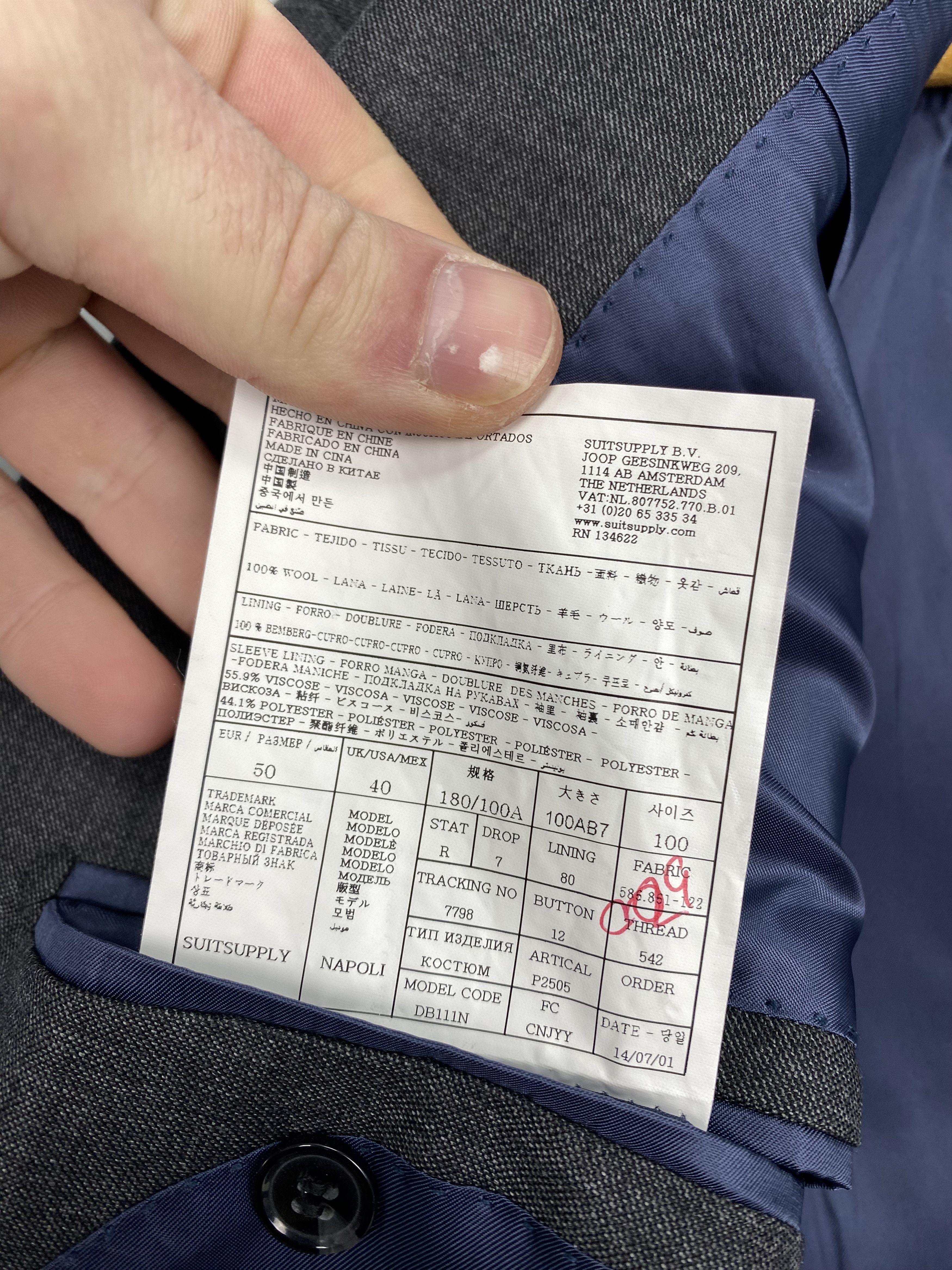 Suitsupply Suitsupply Napoli Pure Wool Blazer Size 40R - 10 Thumbnail