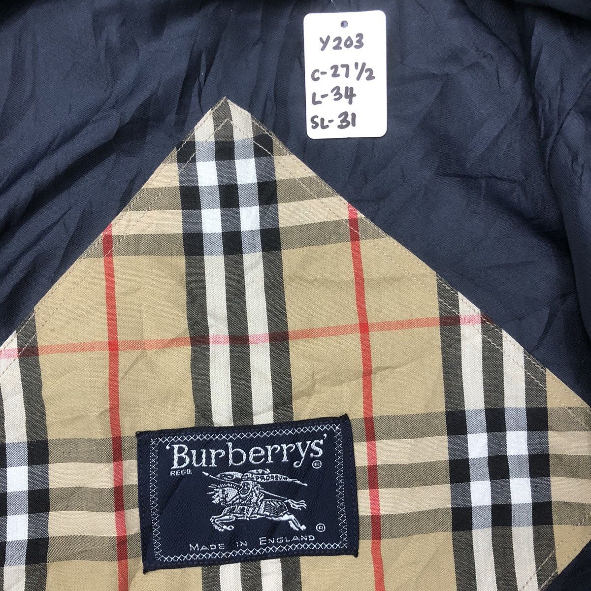 Burberry × Vintage Y203. VTG BURBERRYS OF LONDON NOVA CHECK PARKA JACKET Size US M / EU 48-50 / 2 - 15 Thumbnail