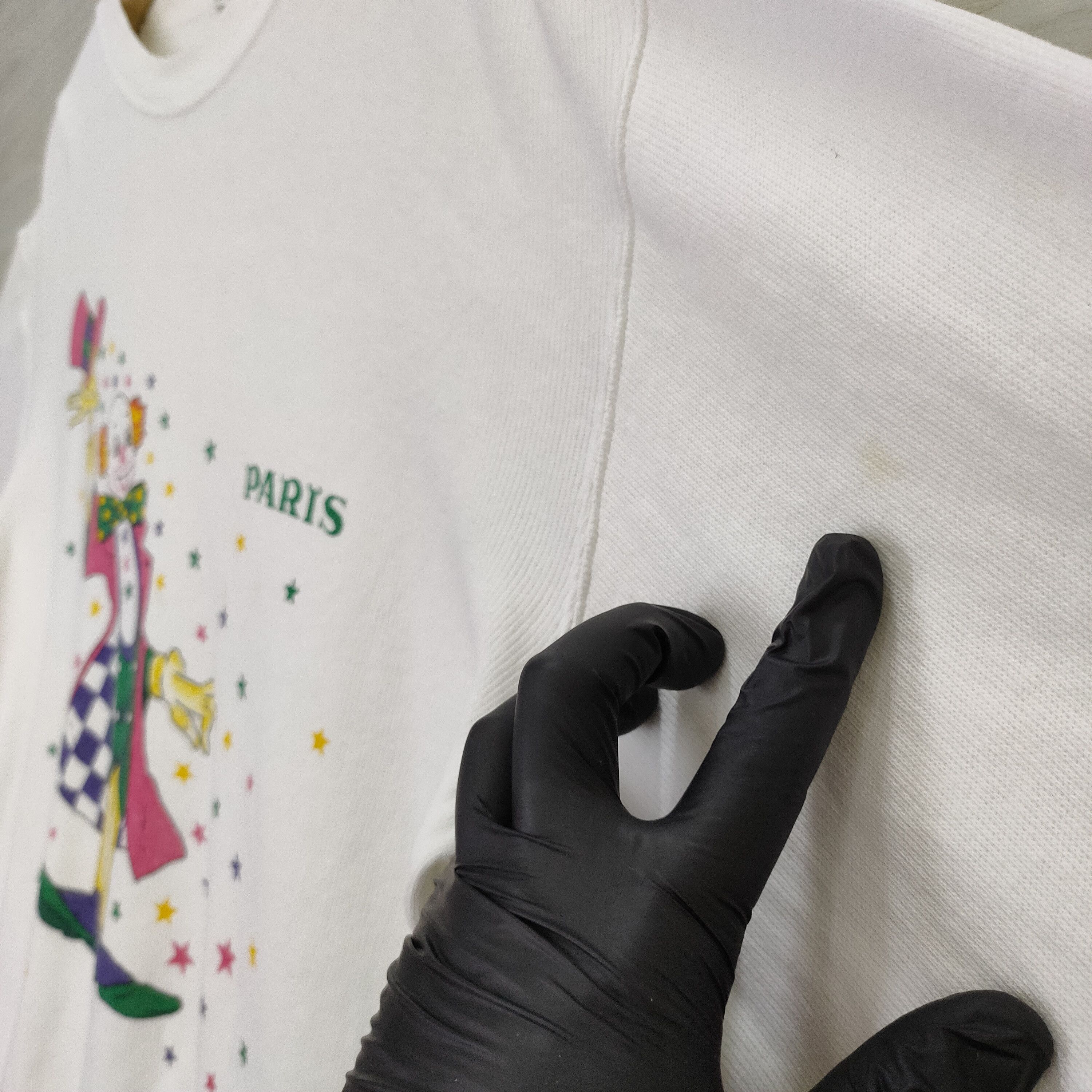 Designer × Vintage Vtg Martine Rose Clown, Vintage Paris Sweater Size US L / EU 52-54 / 3 - 10 Thumbnail