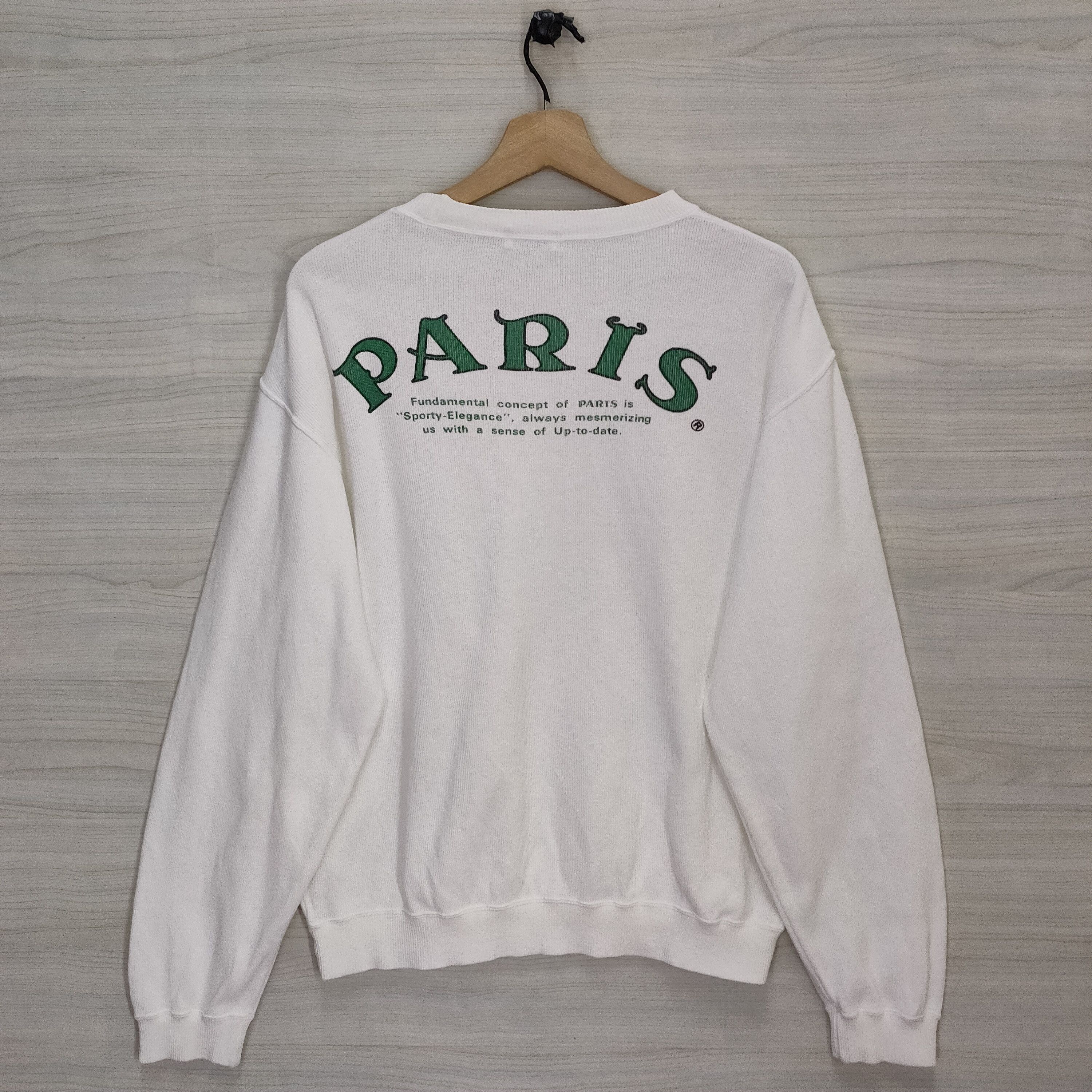 Designer × Vintage Vtg Martine Rose Clown, Vintage Paris Sweater Size US L / EU 52-54 / 3 - 3 Thumbnail