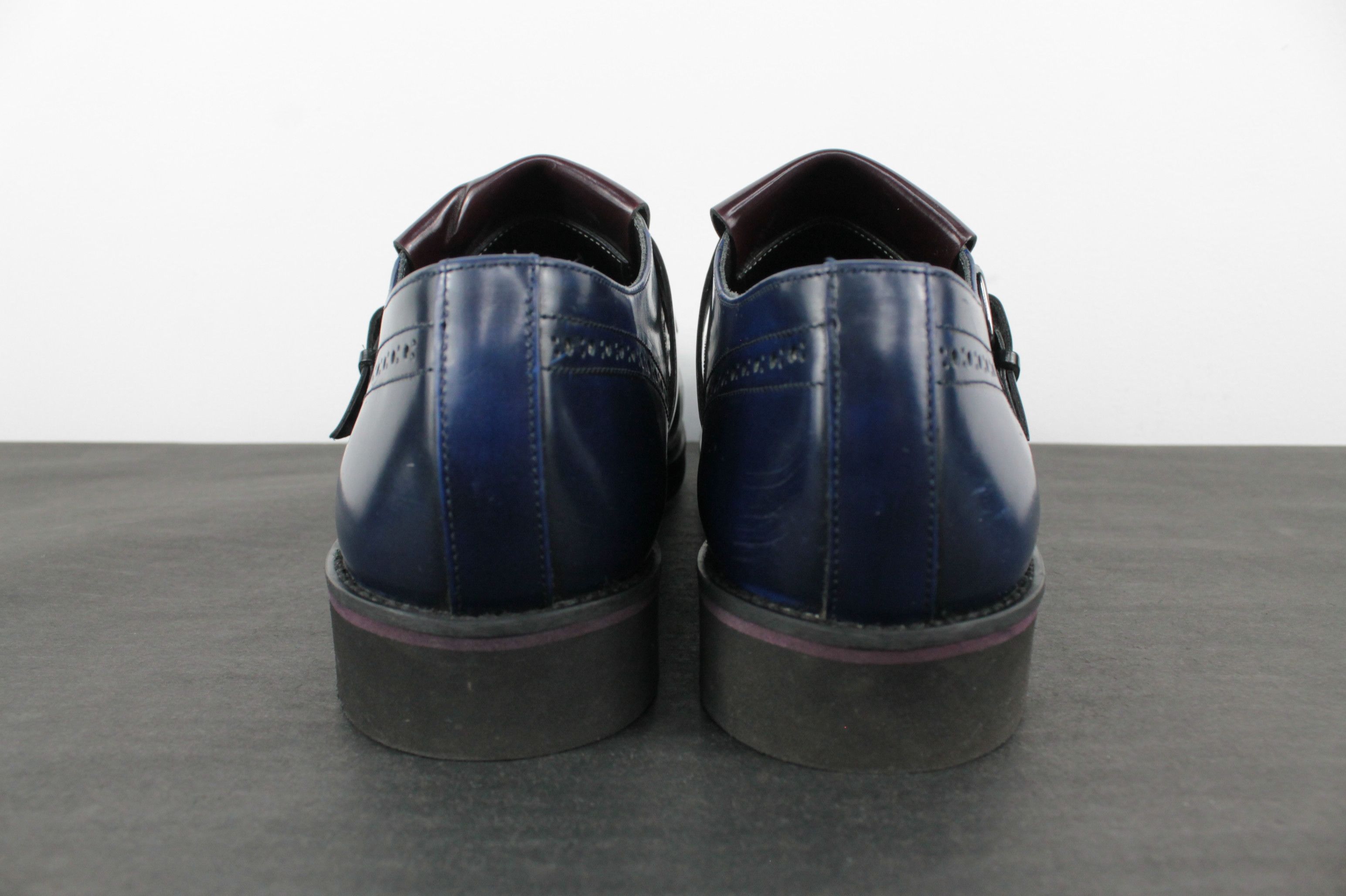 Designer × Leather × NAVYBOOT Navyboot Extralight Leather Tassel Brogue Shoes With Strap Size US 8 / EU 41 - 5 Thumbnail