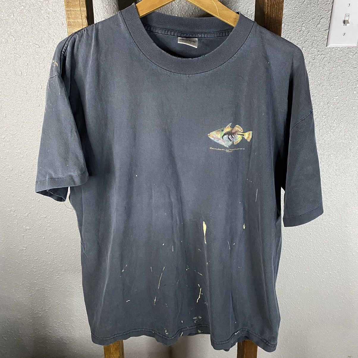 Vintage Faded Maui Hawaii fish shirt | Grailed