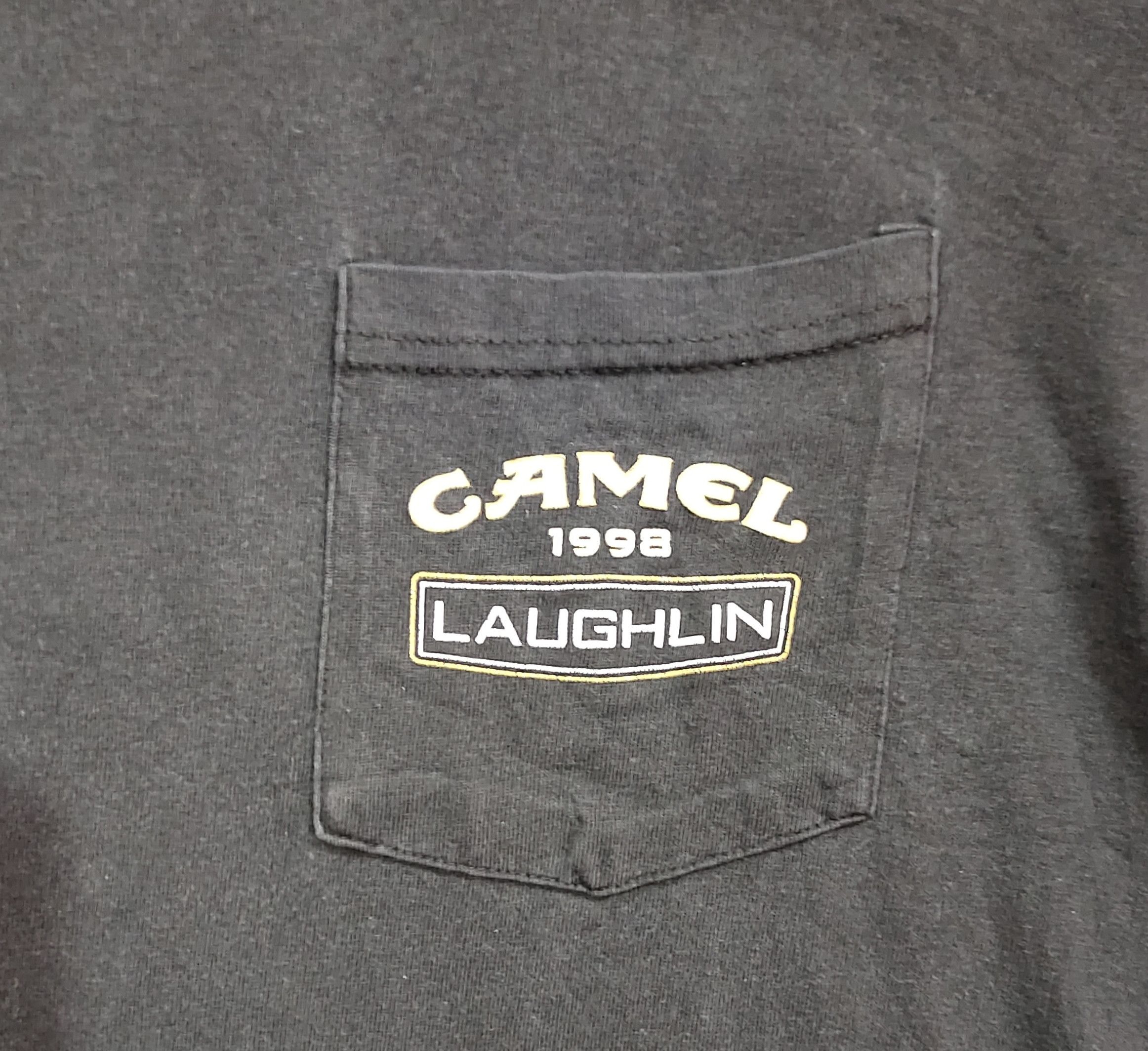 Camel × Vintage Vintage Camel 1998 Laughlin single poket tshirt Size US L / EU 52-54 / 3 - 7 Thumbnail