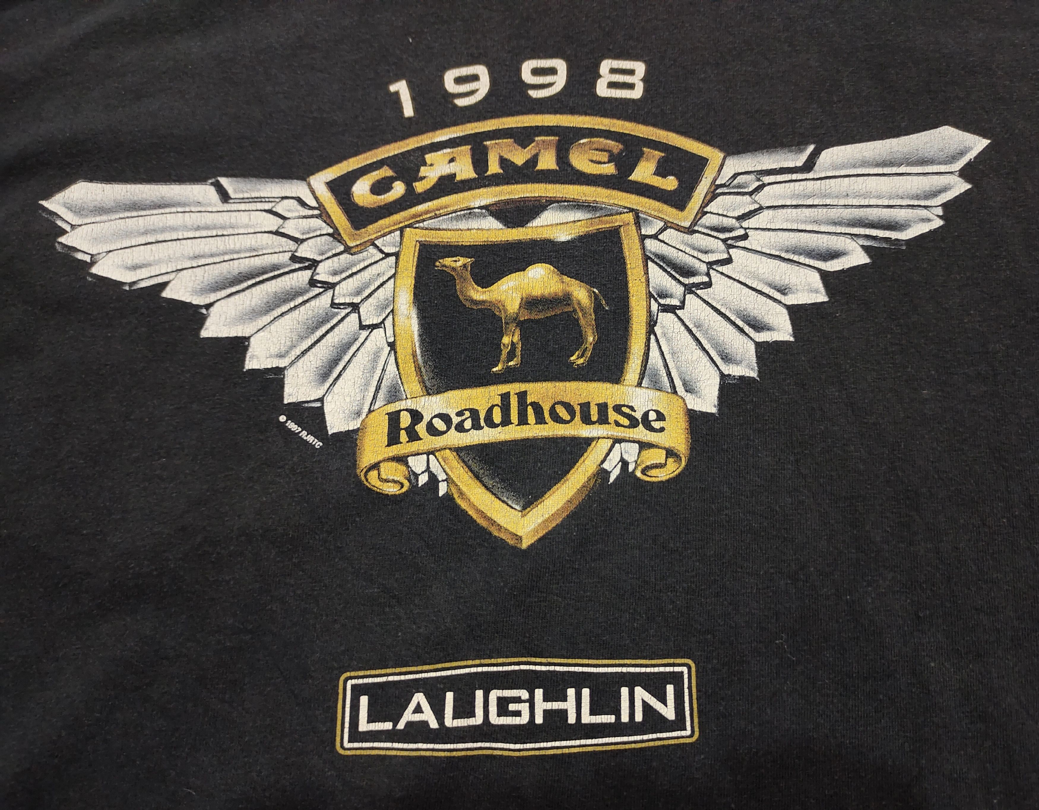 Camel × Vintage Vintage Camel 1998 Laughlin single poket tshirt Size US L / EU 52-54 / 3 - 1 Thumbnail