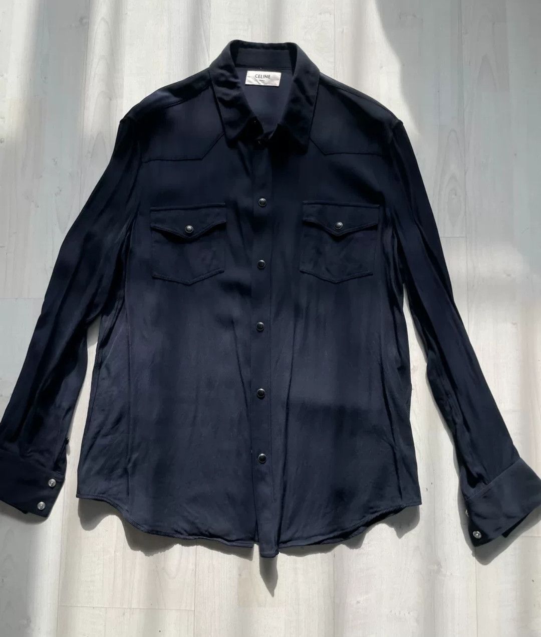 Celine by Hedi Slimane classic blue t-shirt