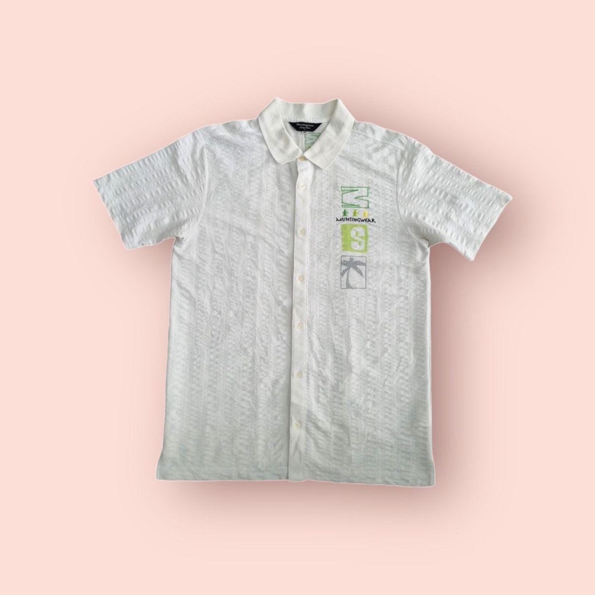 VINTAGE MUNSINGWEAR HAWAIIAN BOWLING SHIRT MADE IN JAPAN