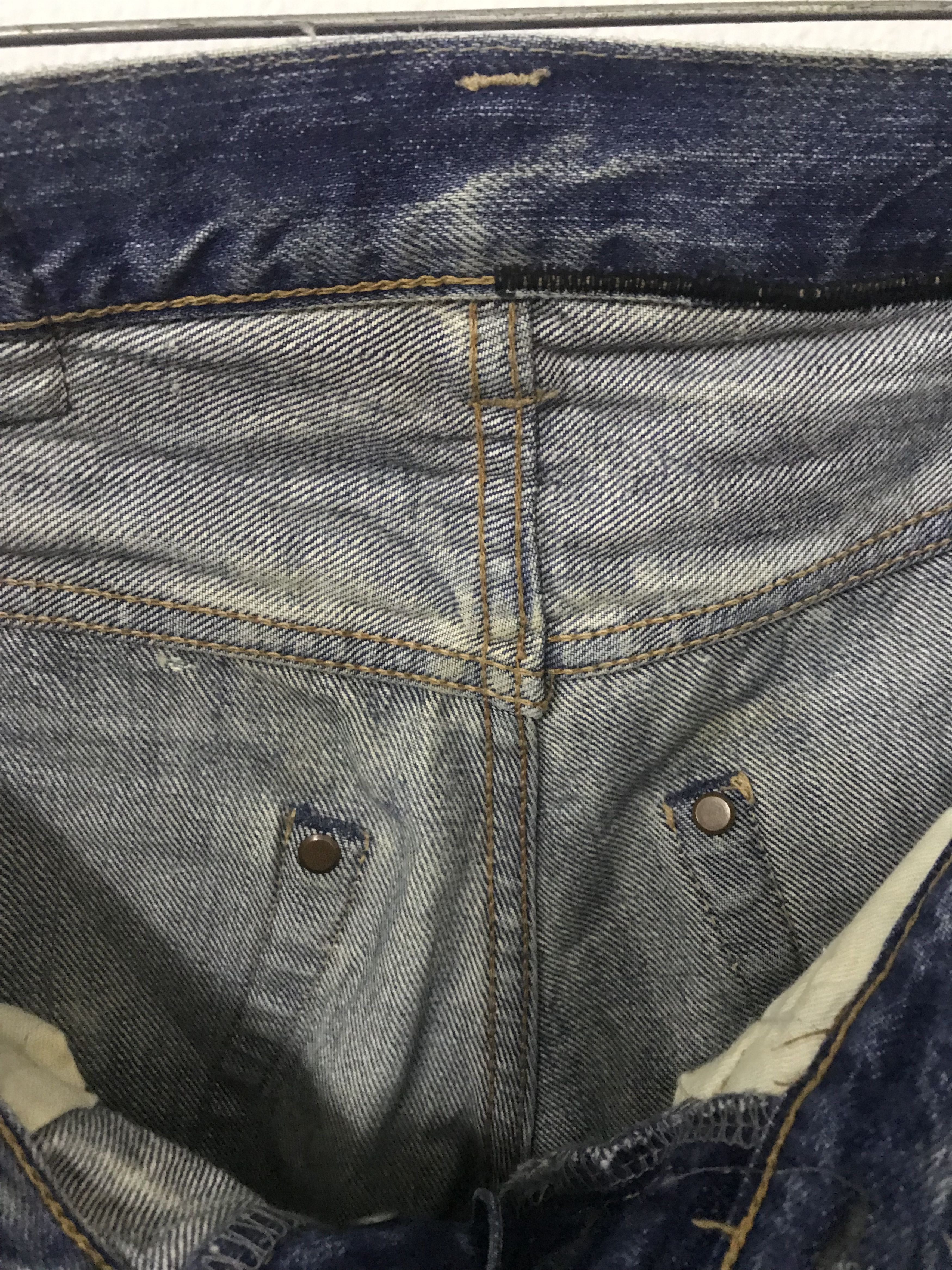 Hysteric Glamour Vintage distressed hysteric glamour crop short selvedge jean Size 30" / US 8 / IT 44 - 22 Thumbnail
