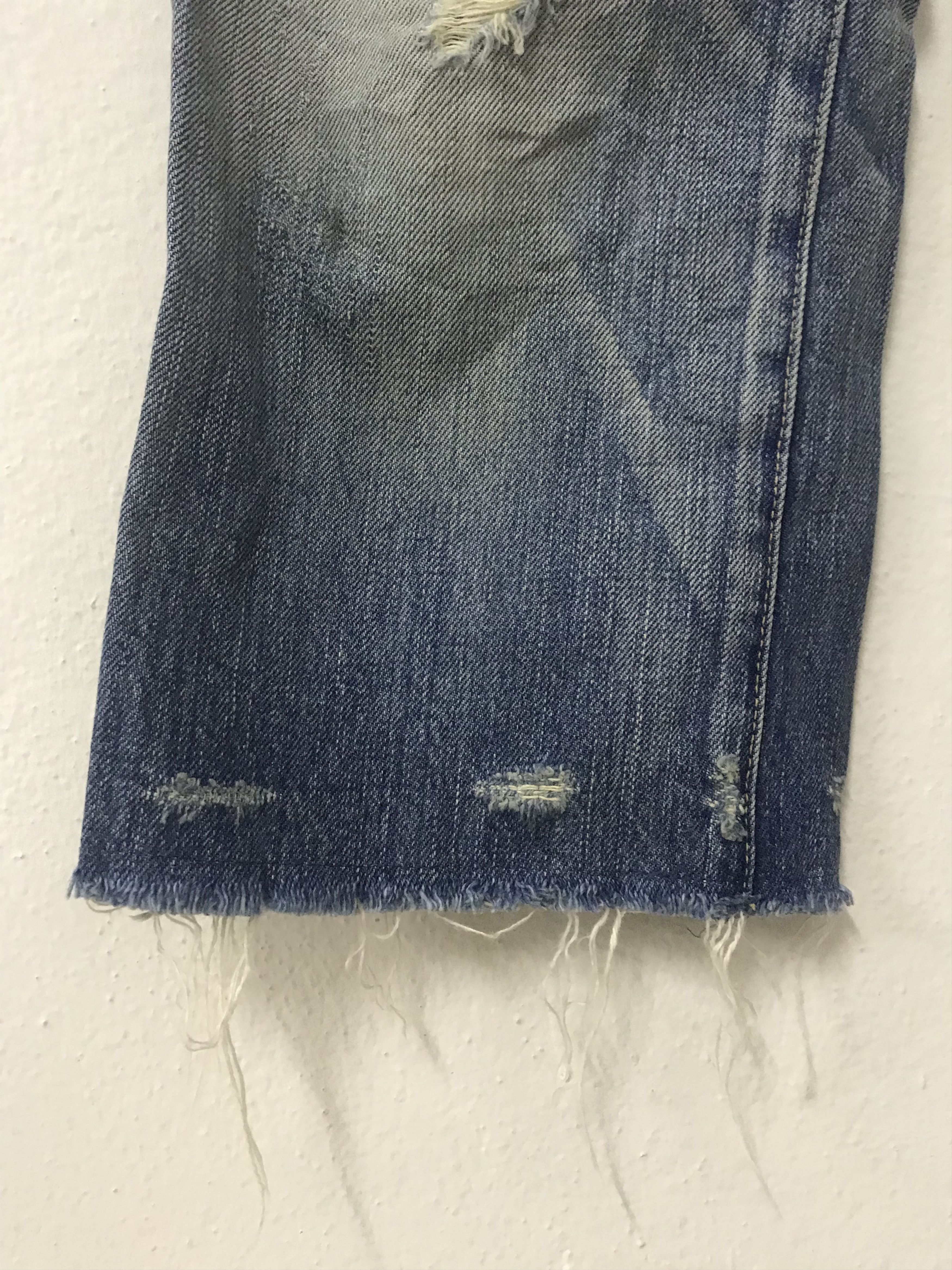 Hysteric Glamour Vintage distressed hysteric glamour crop short selvedge jean Size 30" / US 8 / IT 44 - 8 Thumbnail
