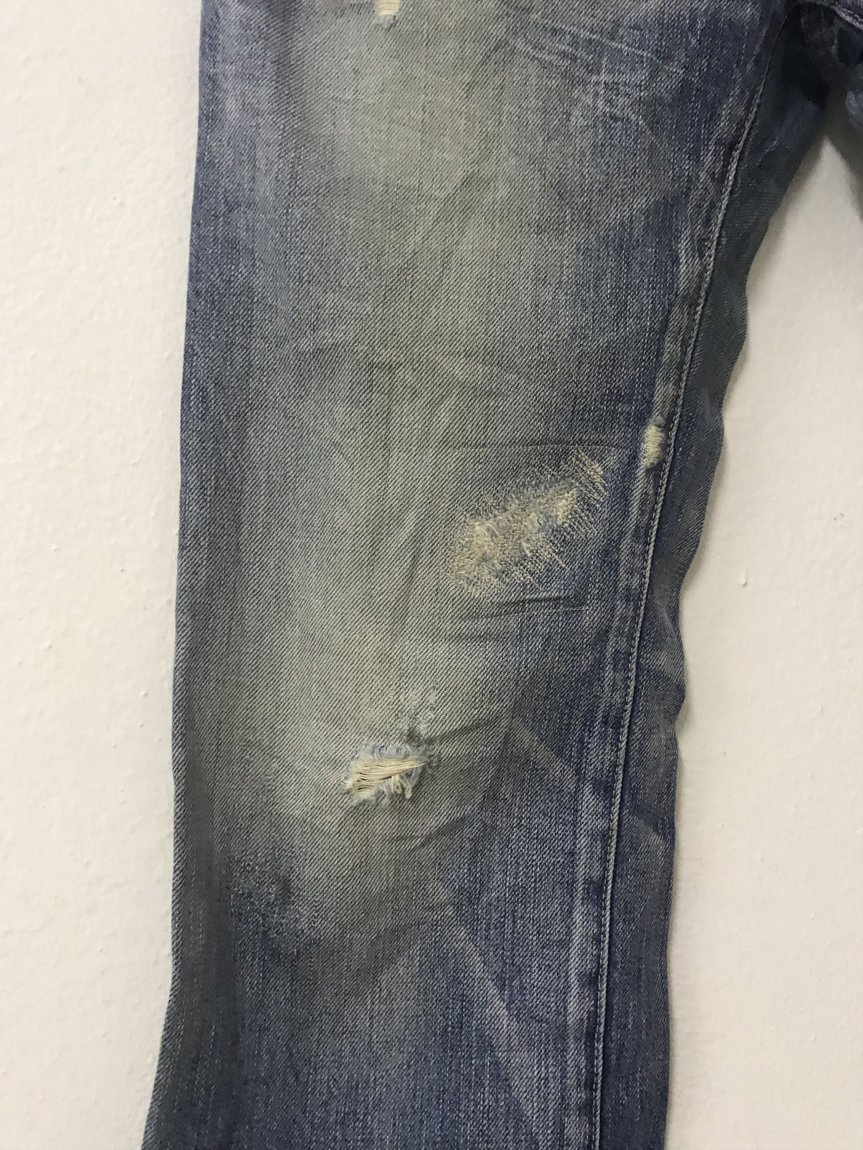 Hysteric Glamour Vintage distressed hysteric glamour crop short selvedge jean Size 30" / US 8 / IT 44 - 6 Thumbnail