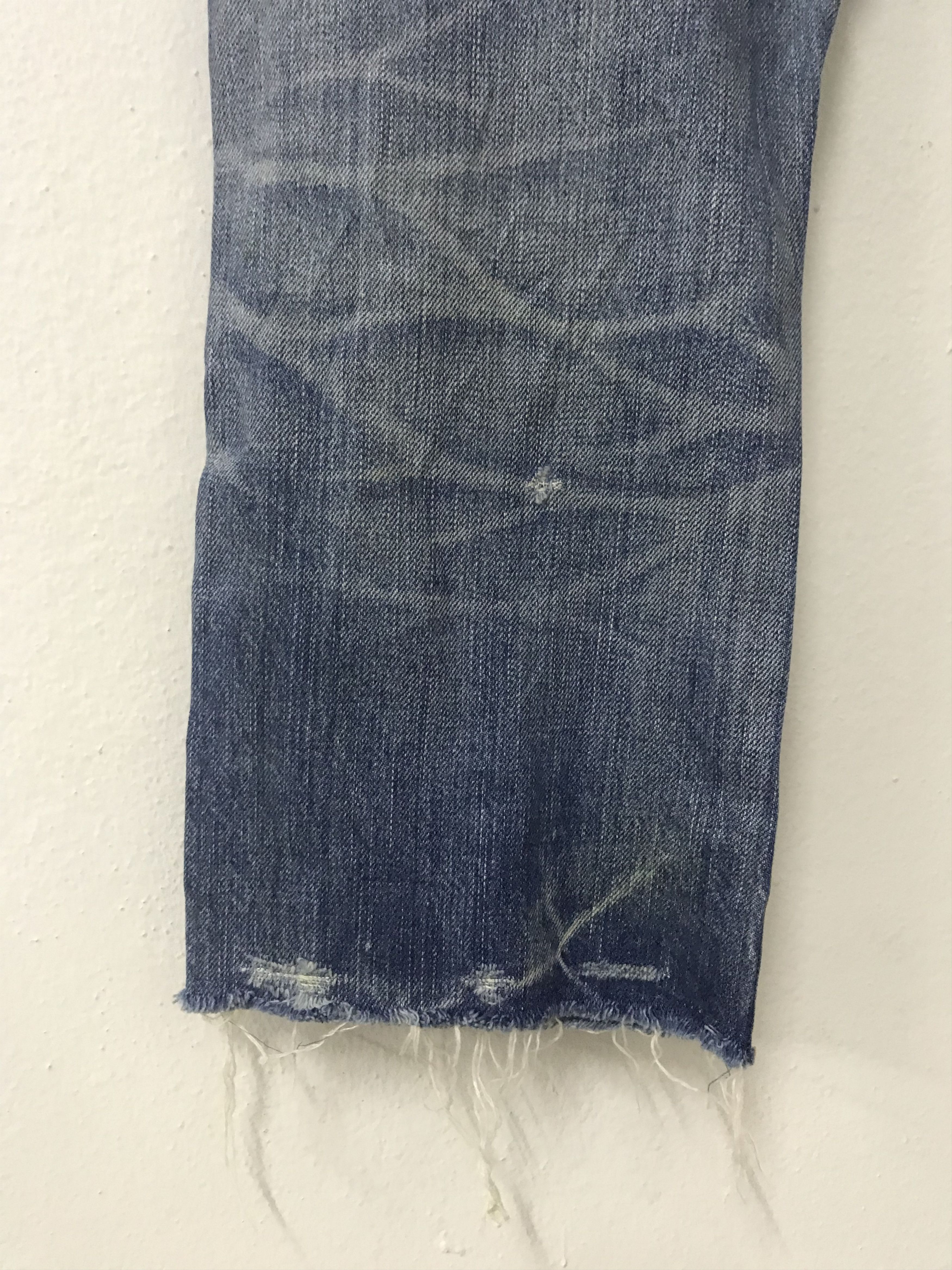 Hysteric Glamour Vintage distressed hysteric glamour crop short selvedge jean Size 30" / US 8 / IT 44 - 16 Thumbnail