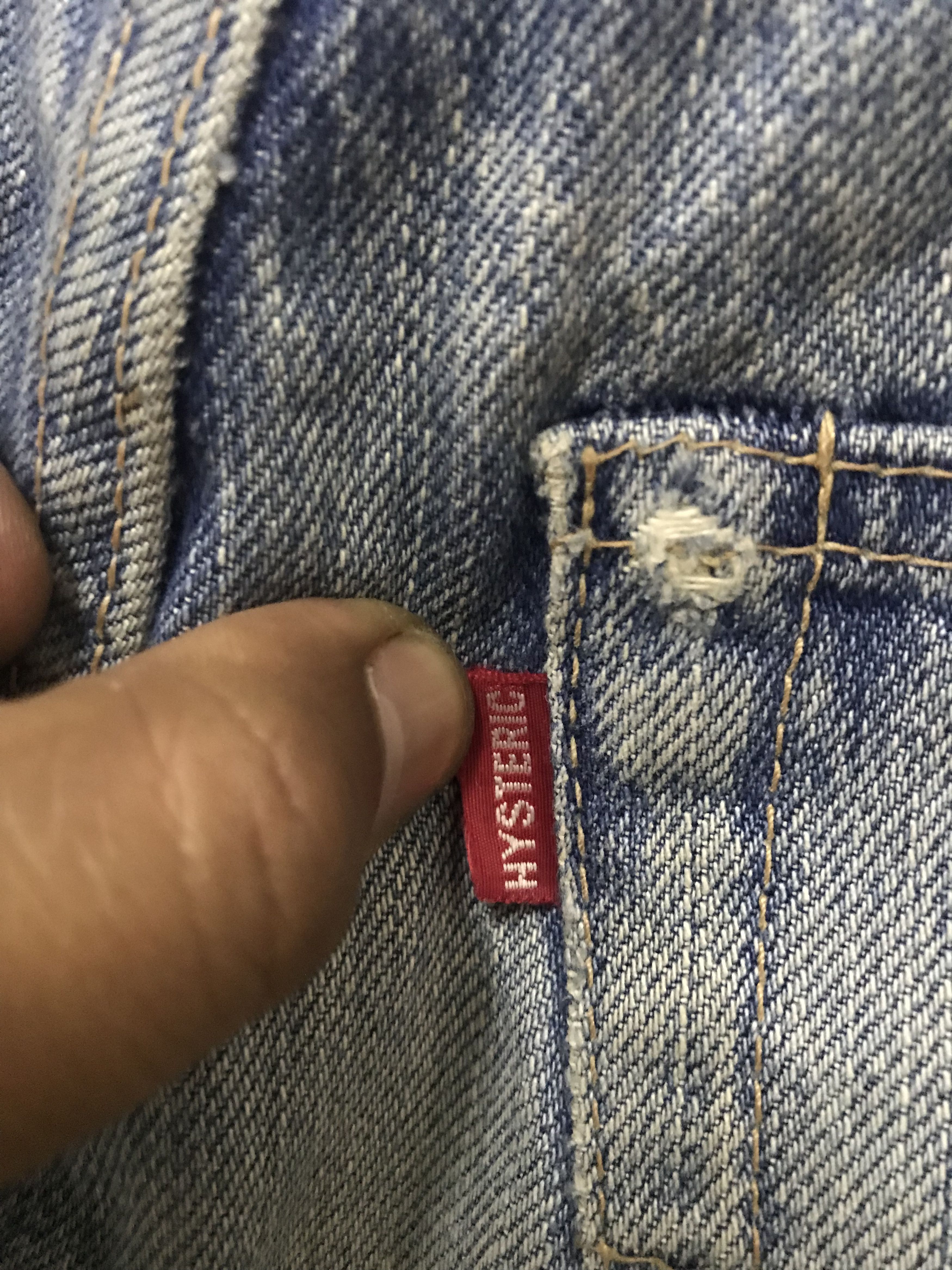 Hysteric Glamour Vintage distressed hysteric glamour crop short selvedge jean Size 30" / US 8 / IT 44 - 20 Thumbnail
