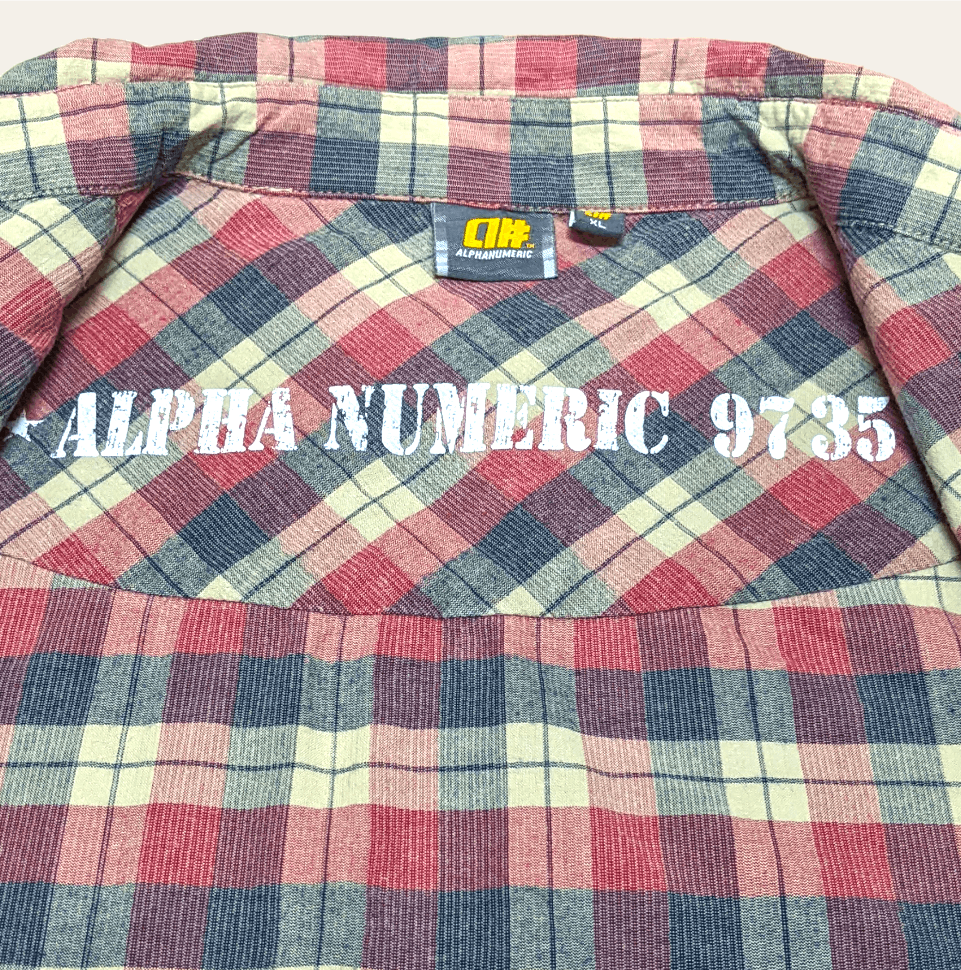 Alphanumeric × Vintage Vintage Alphanumeric Clothing Plaid Shirt Size US L / EU 52-54 / 3 - 9 Thumbnail