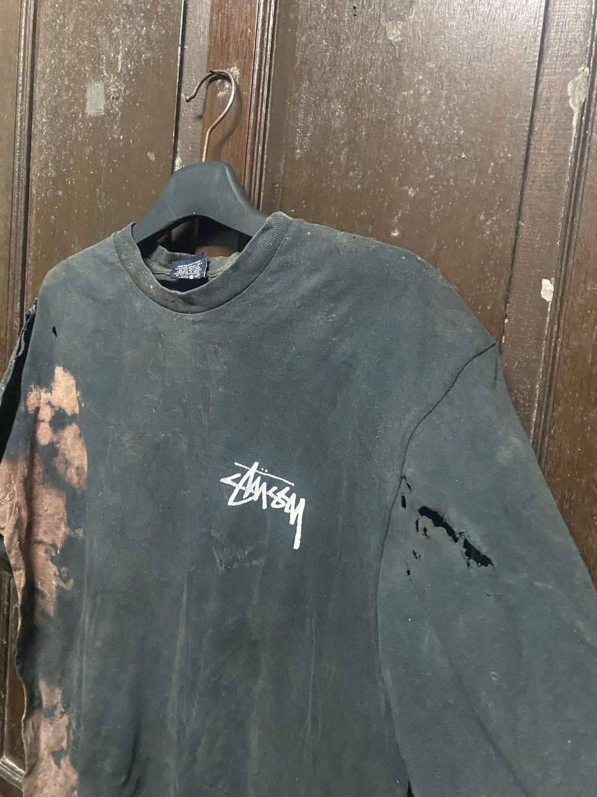 Stussy × Vintage VINTAGE STUSSY ROOT REGGAE DESTROY DISTRESSED DESIGN Size US L / EU 52-54 / 3 - 7 Thumbnail