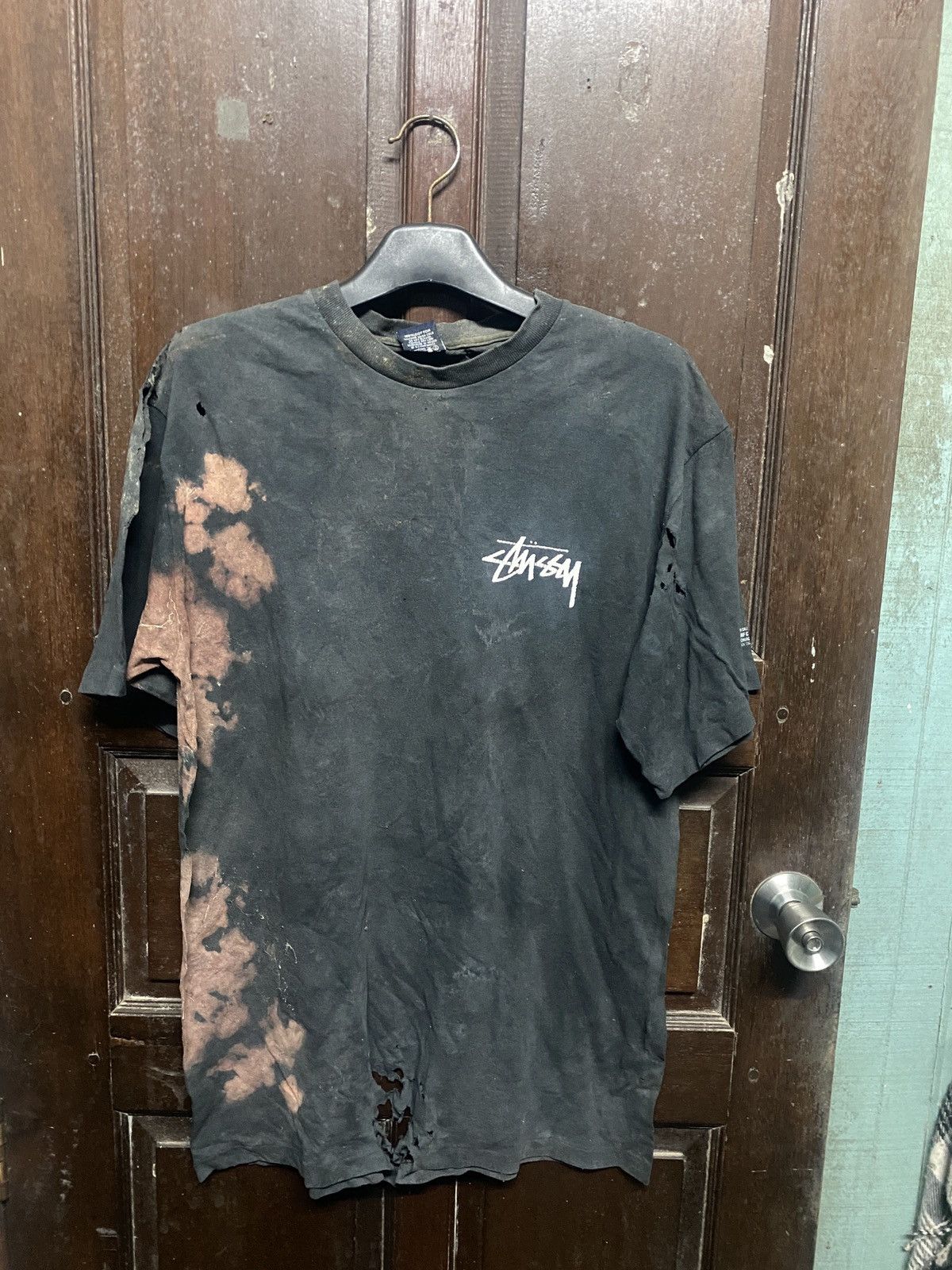 Stussy × Vintage VINTAGE STUSSY ROOT REGGAE DESTROY DISTRESSED DESIGN Size US L / EU 52-54 / 3 - 6 Thumbnail