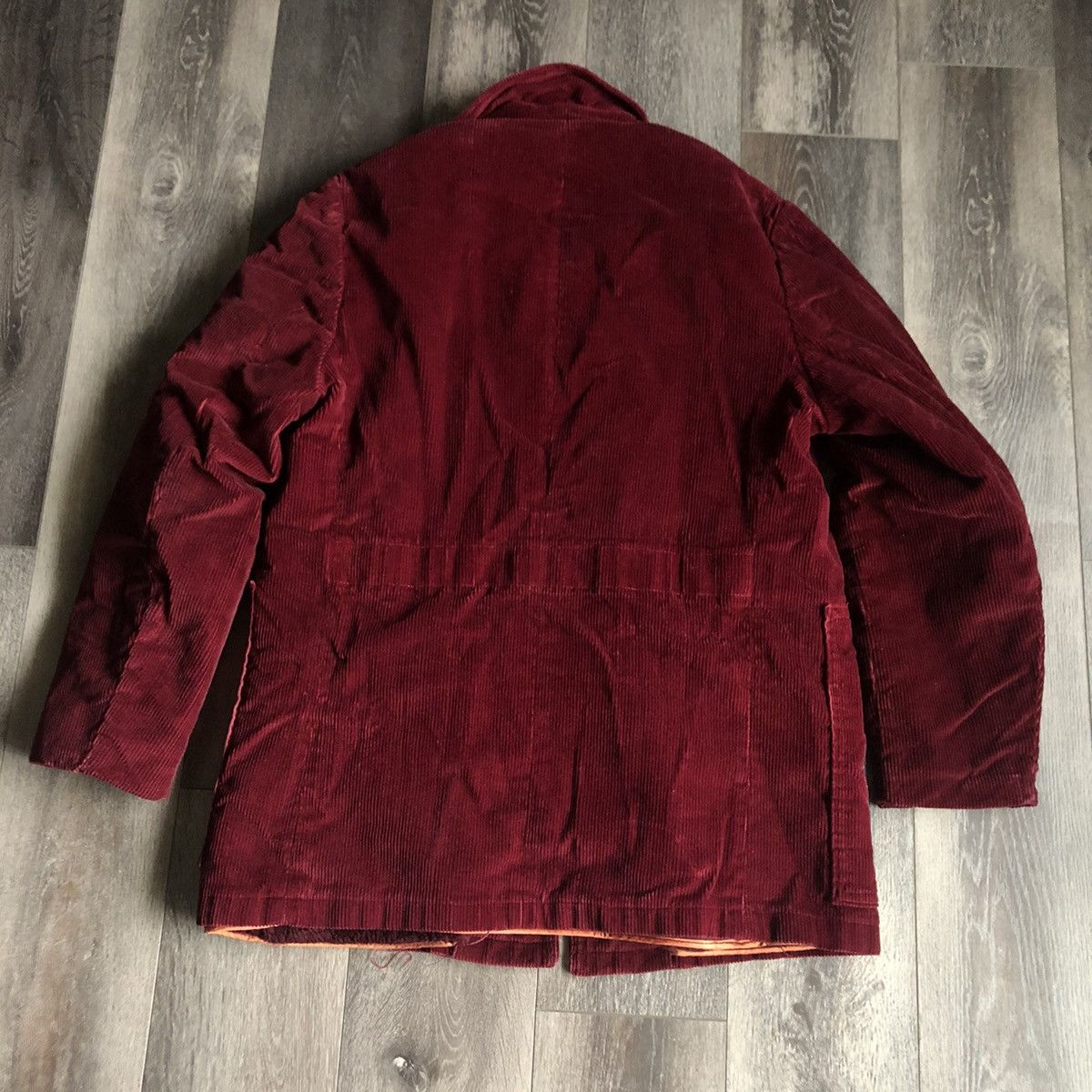 Vintage Vintage 1970s The Shining Sears Corduroy Zip Jacket Maroon Size US L / EU 52-54 / 3 - 3 Thumbnail
