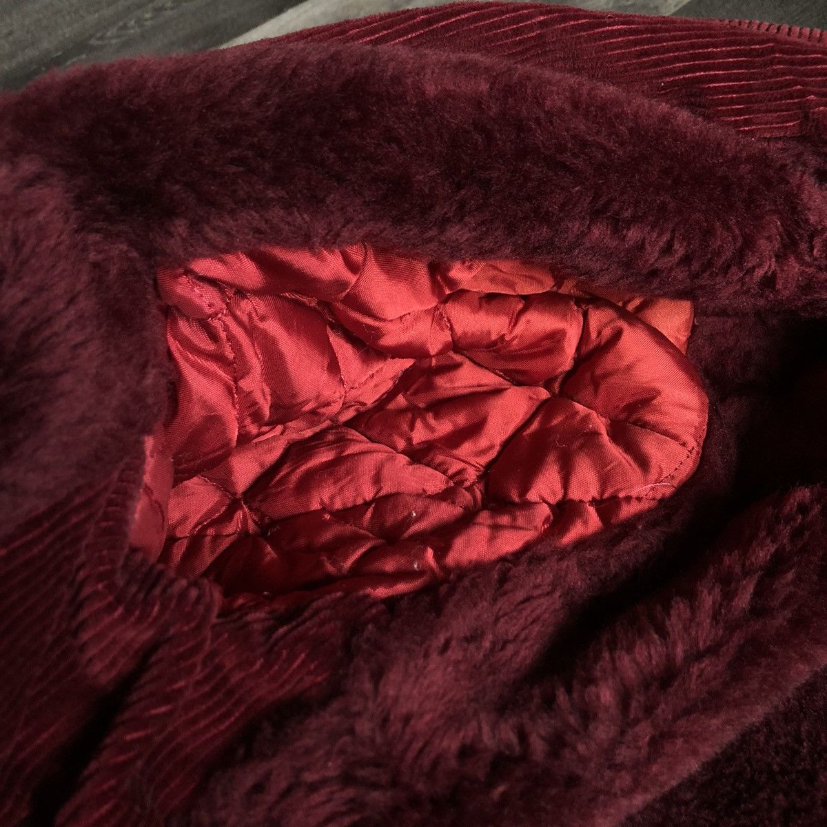 Vintage Vintage 1970s The Shining Sears Corduroy Zip Jacket Maroon Size US L / EU 52-54 / 3 - 9 Thumbnail