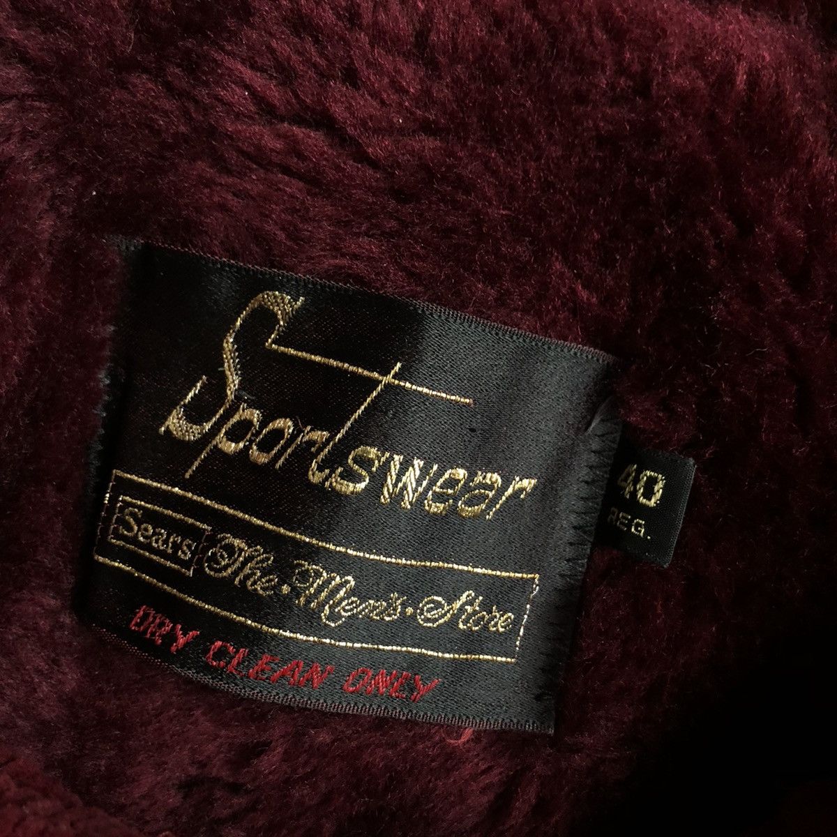 Vintage Vintage 1970s The Shining Sears Corduroy Zip Jacket Maroon Size US L / EU 52-54 / 3 - 7 Thumbnail