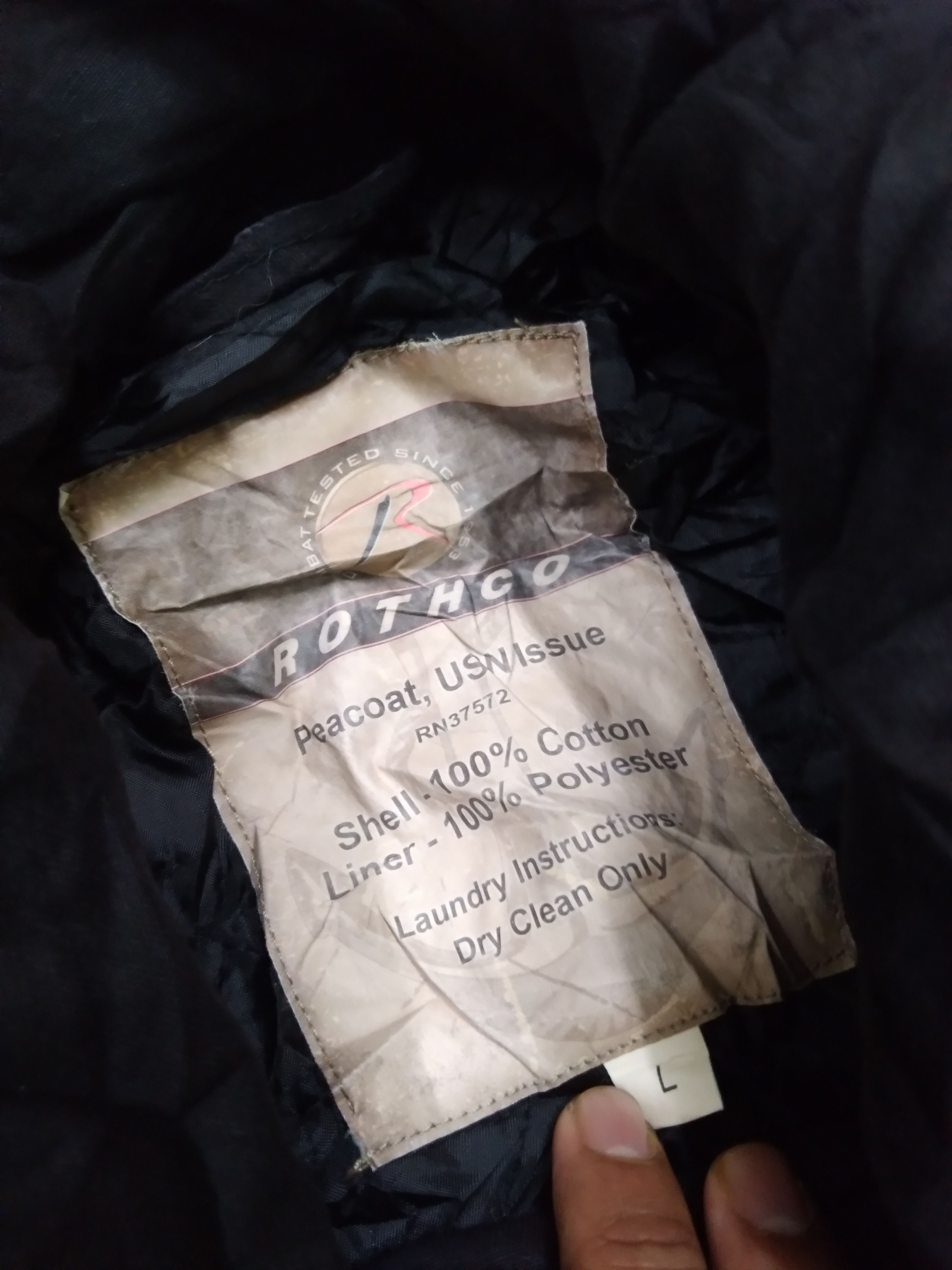 Rothco Deadstock Vintage Peacoat USN ISSUE US Navy Size US L / EU 52-54 / 3 - 5 Thumbnail