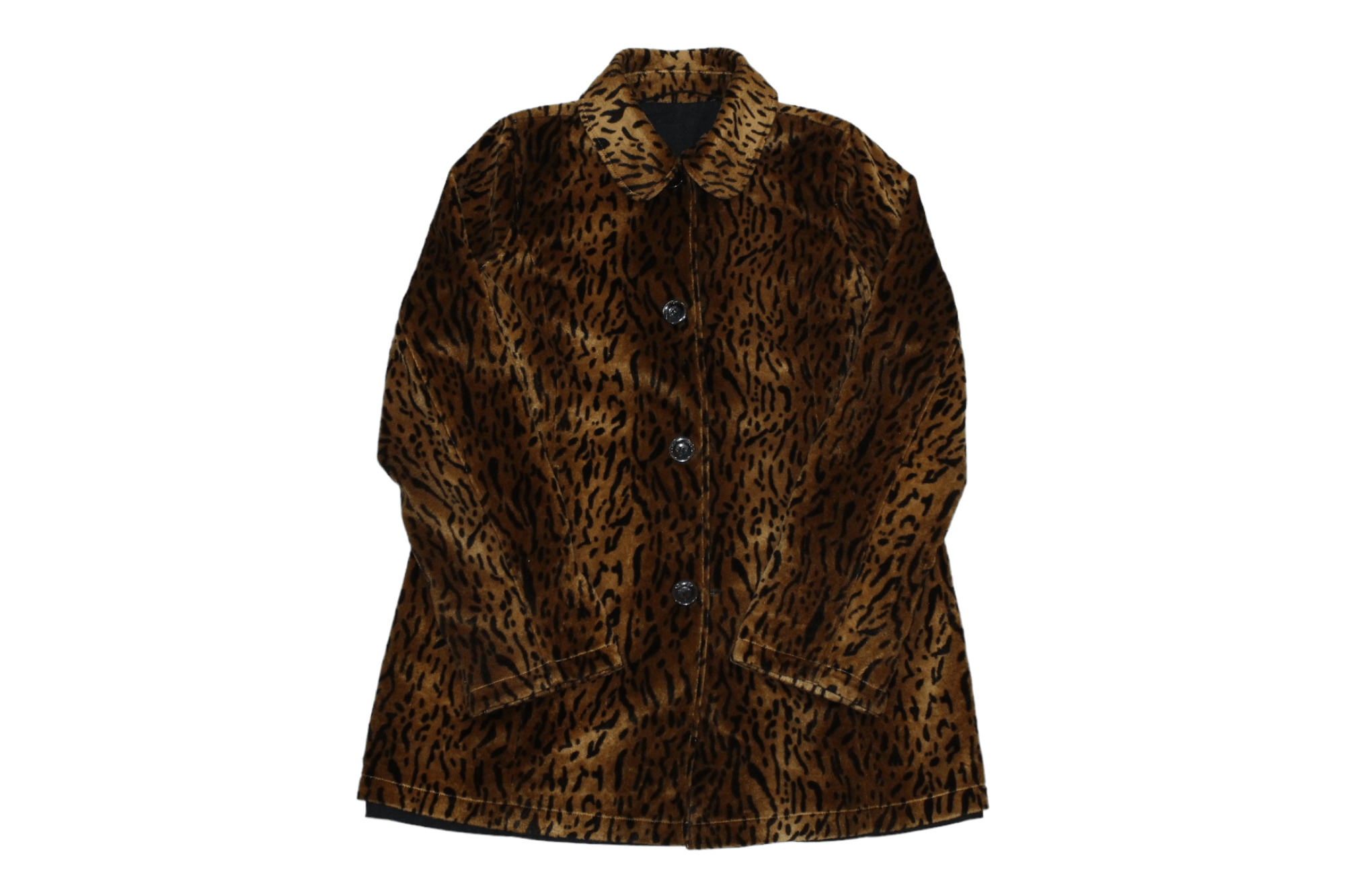 💥RARE💥 Dennis Basso Animal Print Faux Fur Reversible Coat