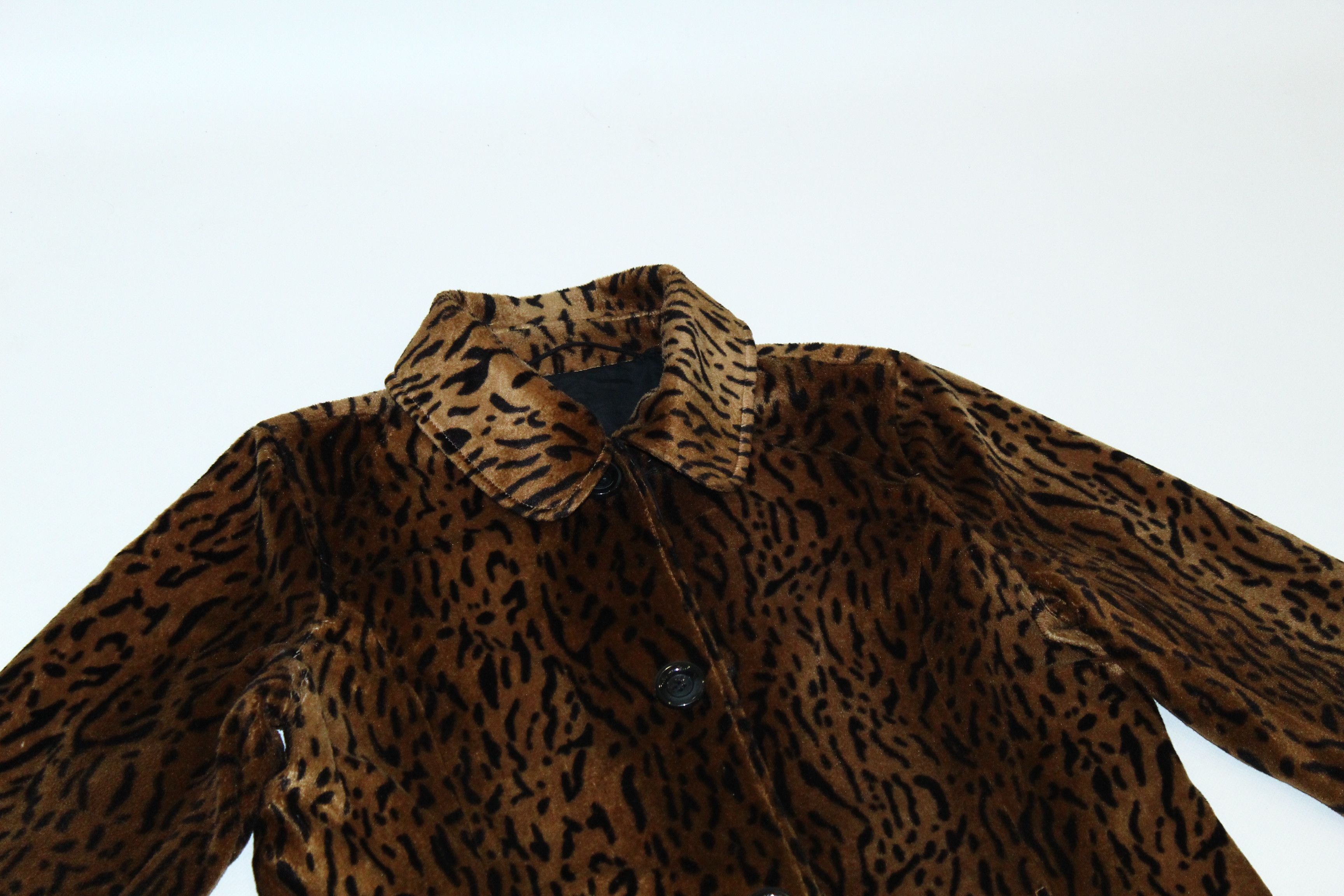 Japanese Brand 💥RARE💥 Dennis Basso Animal Print Faux Fur Reversible Coat Size S / US 4 / IT 40 - 11 Thumbnail