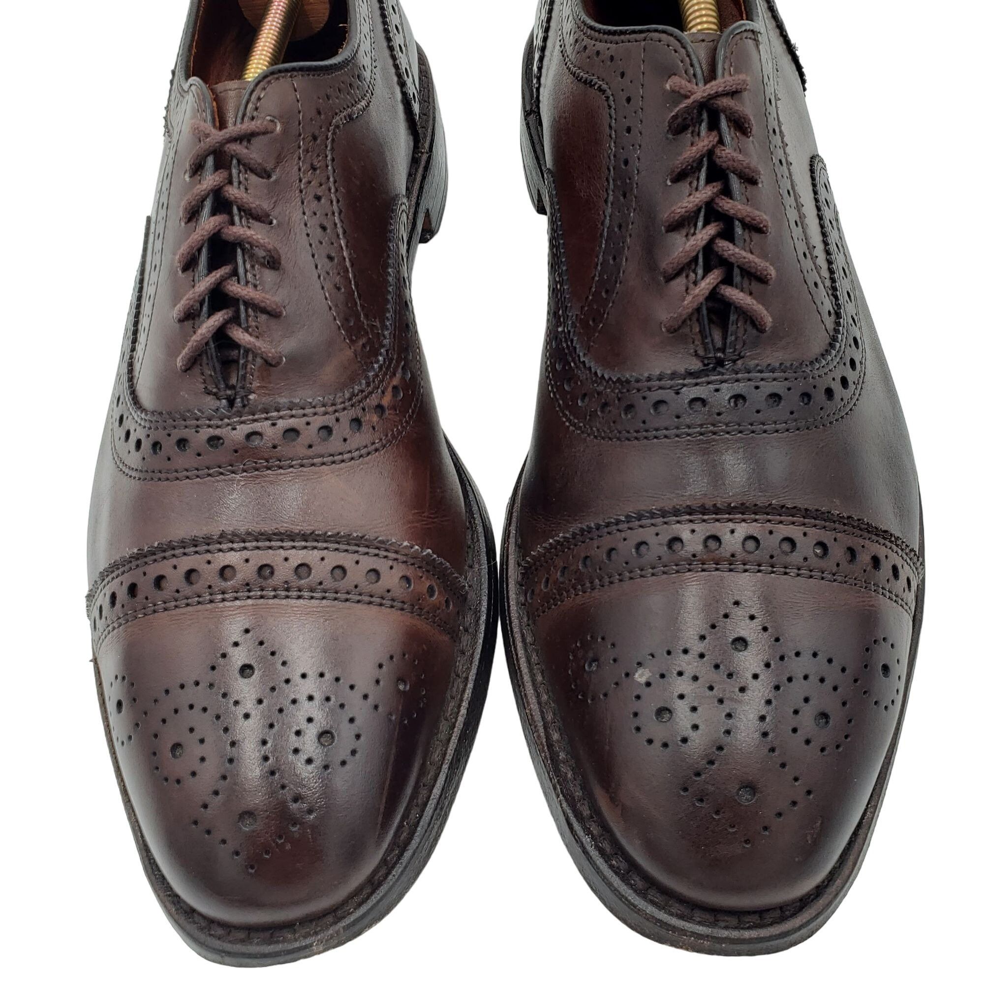 Allen Edmonds Allen Edmonds Strand Men's 8.5 Brown Leather Brogue ...